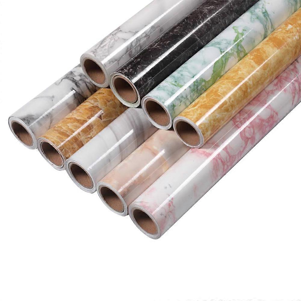 10m Marble Pattern Water-resistant Removable PVC Wallpaper 2#