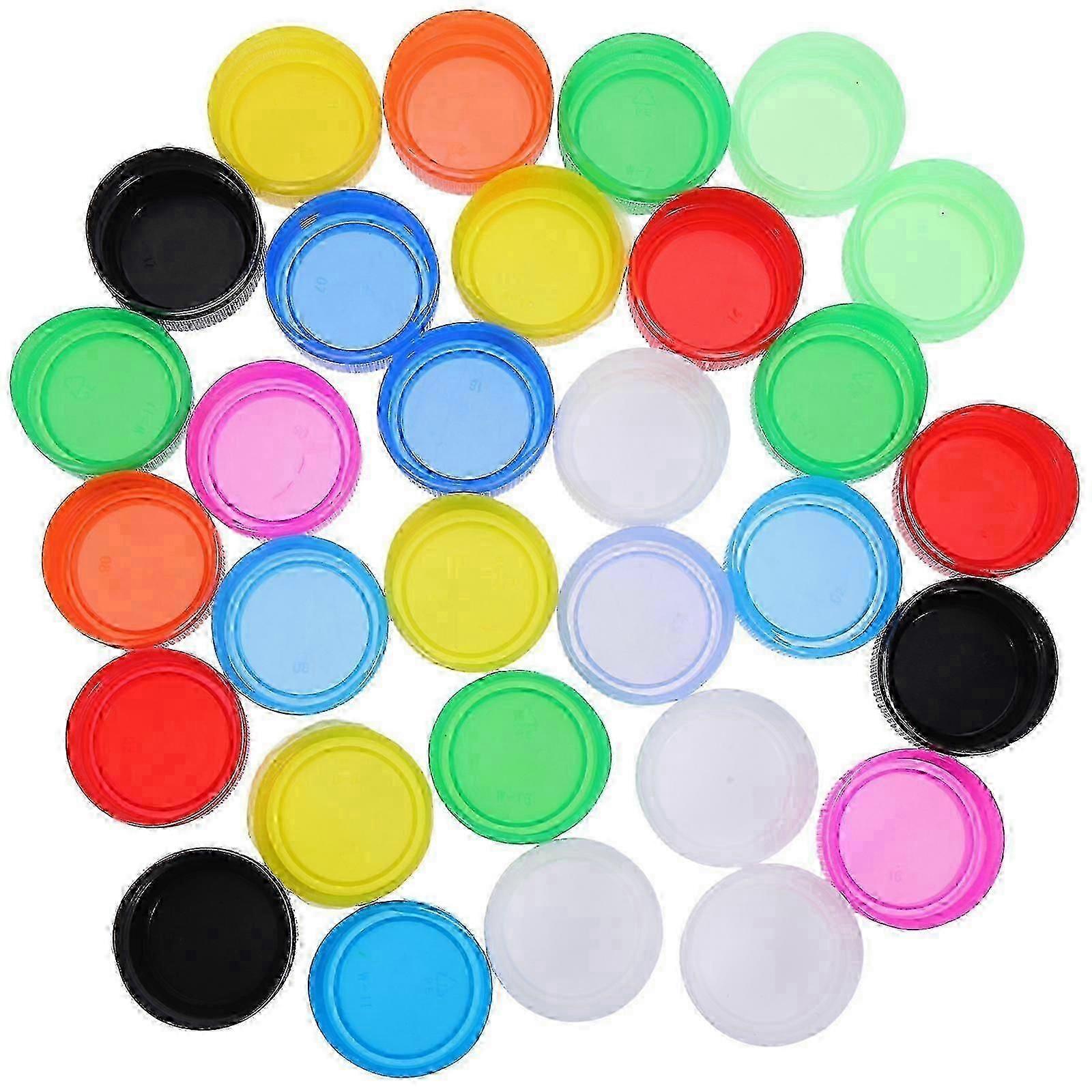 100 Pcs Plastic Bottle Caps Bottle Lids Bottle Caps Brewing Bottle Caps Bulk Plastic Water