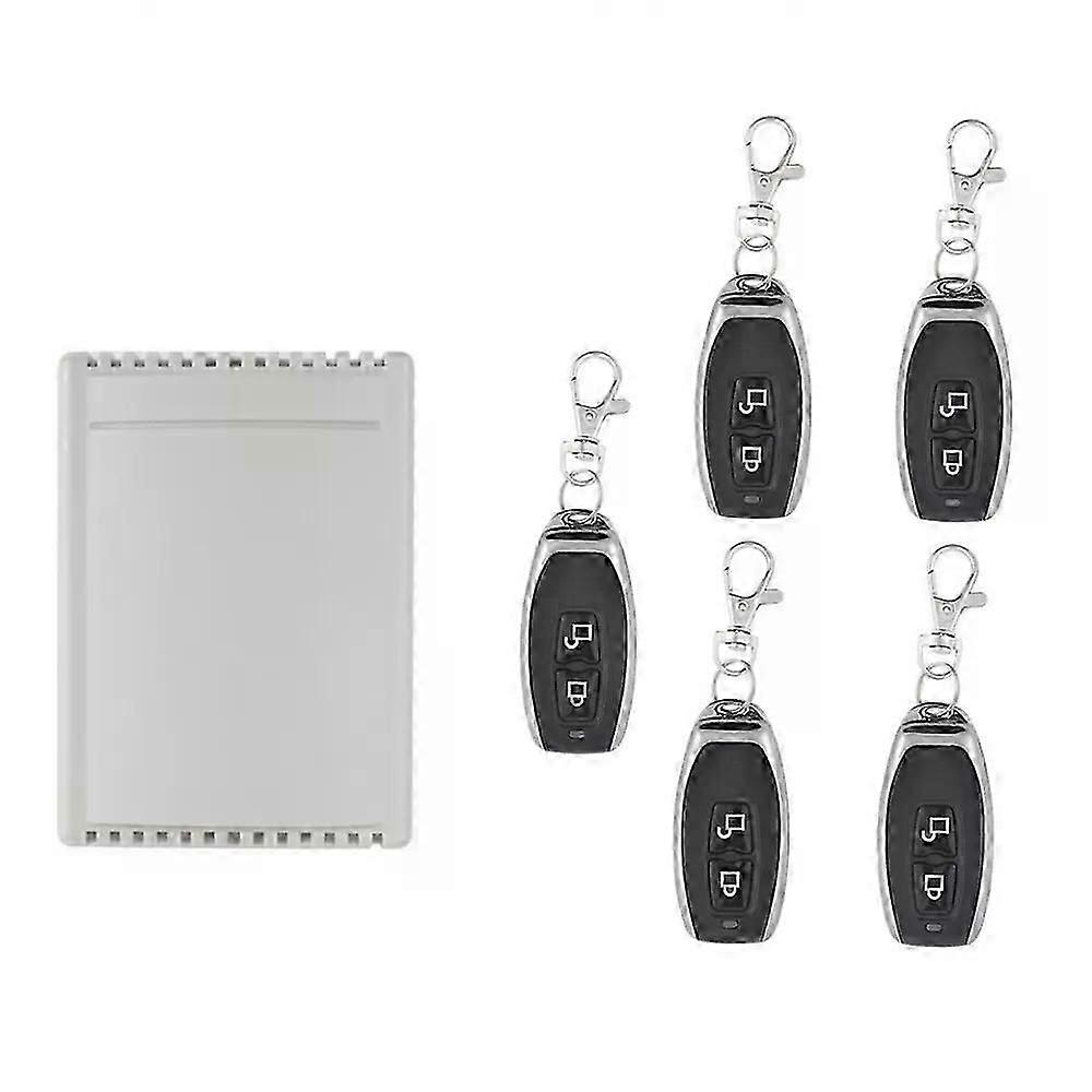 AC220V 433 ميجا هرتز Funk Empfnger Relais Schalter Garagentor mit 5X Fernbedienung