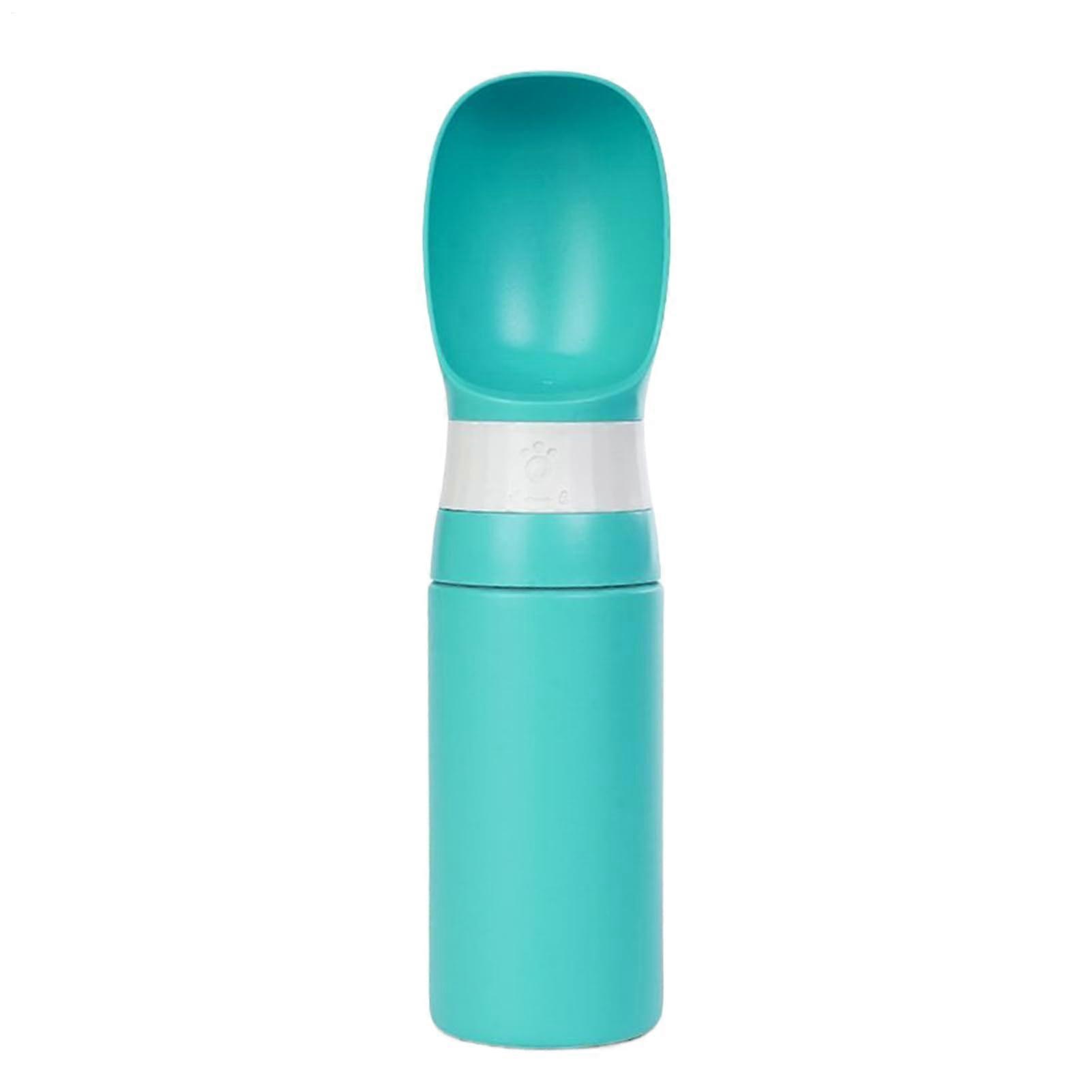 Dog Drinking Bottle 400ml Stainless Steel Pet Water Bottle for Dogs Spill Proof Dispenser Waterer for Travel Outdoor