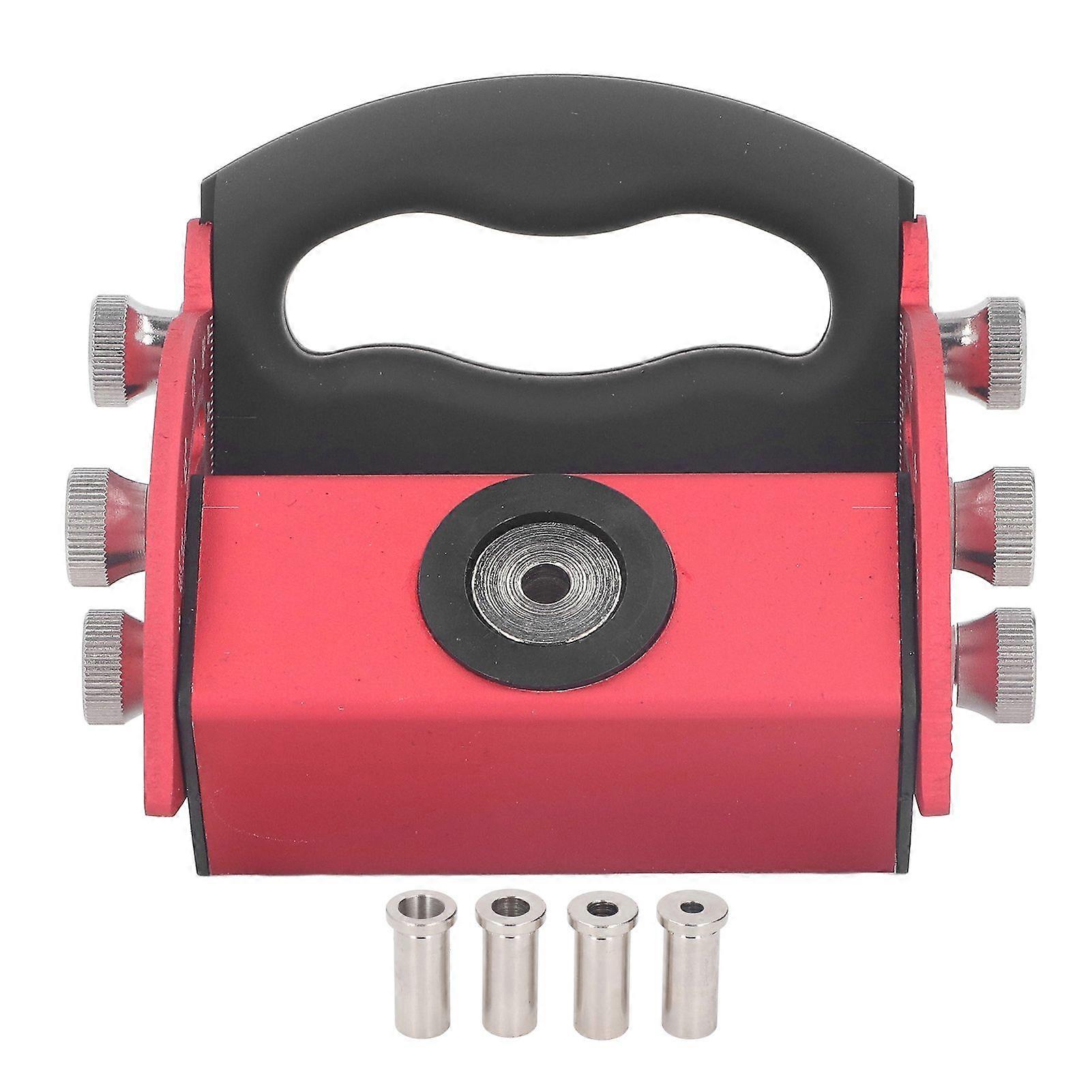Pocket Hole Jig Kit Woodworking Inclined Hole Locator Aluminum Alloy 0 to 90 Degree Adjustable Dowelling Jig