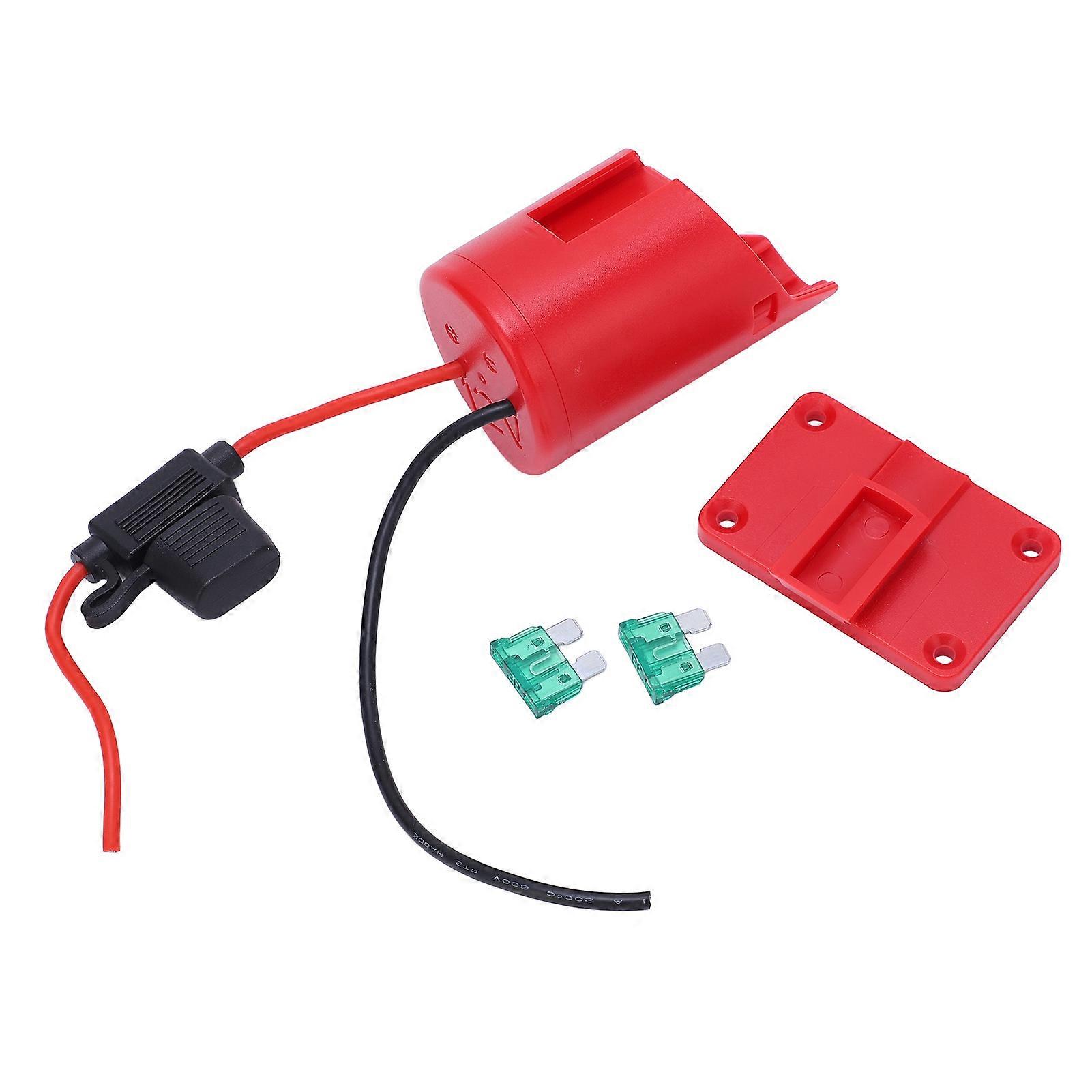 Adaptateur de batterie, coque ABS, convertisseur de batterie au lithium 12 V, remplacement avec fusible 30 A pour M12