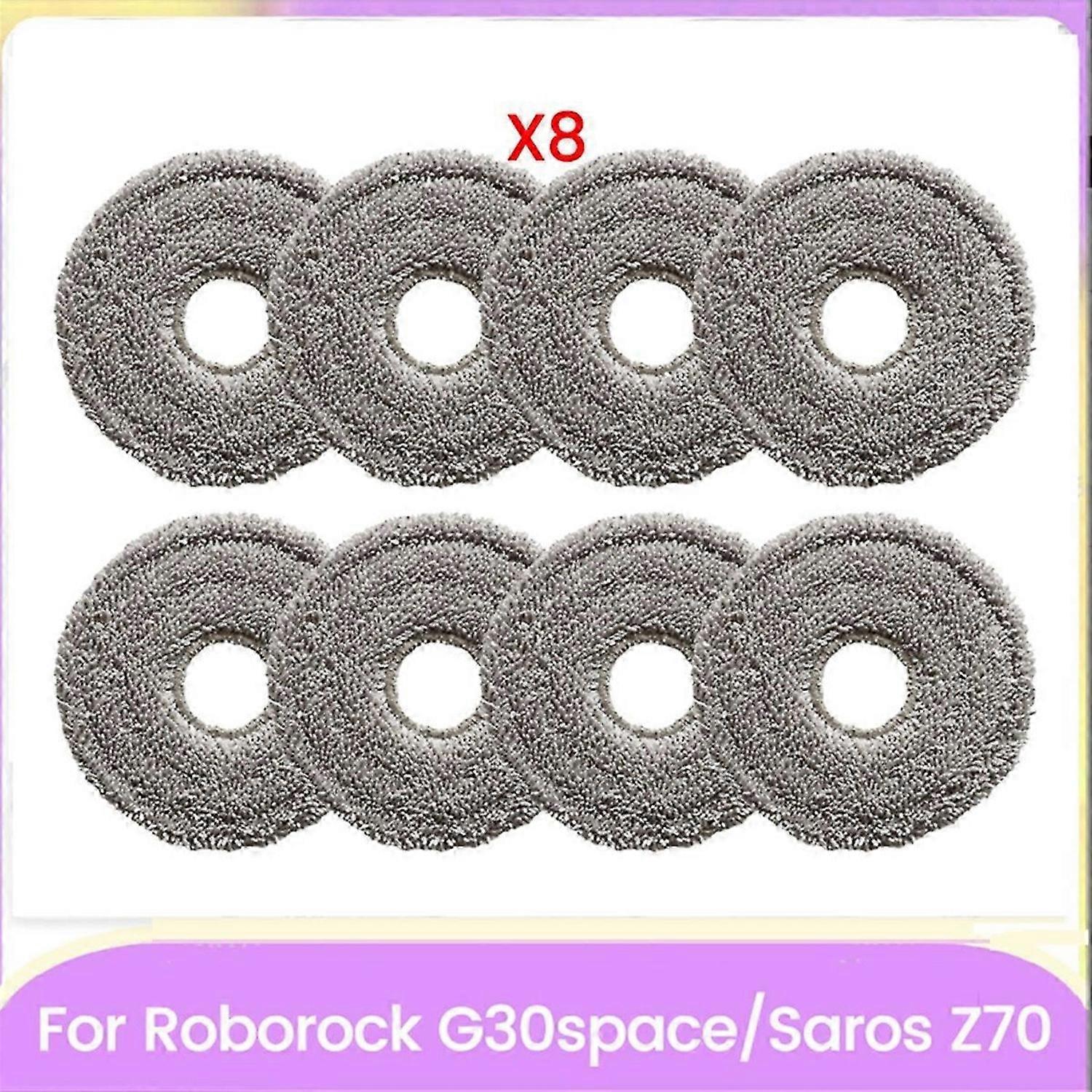 Washable Mop Pads Replacement for Roborock Saros Z70 8PCS
