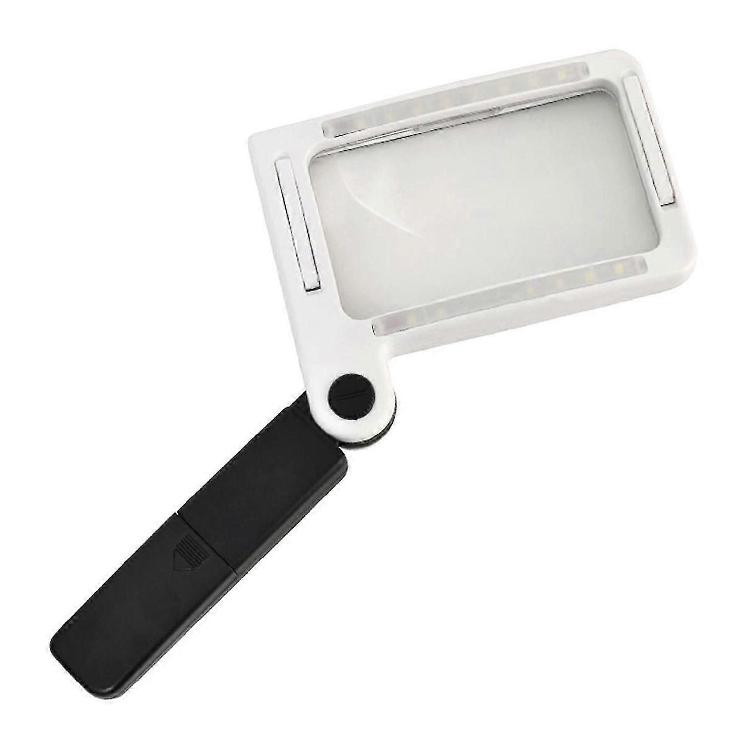 3.5X Professional Handheld Magnifying Glass Reading Lens 16 LED Light for Reading Magnifying Glass