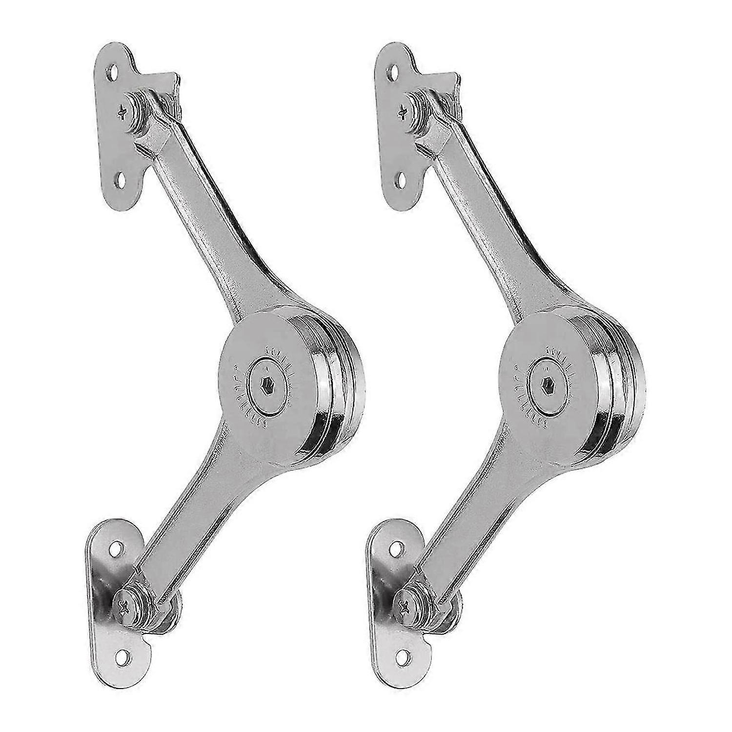 2 Pcs Heavy Duty Lid Hinges Soft Close, Support Hinges Keep Lid Open Safe for Cabinets Kitchen Maxim