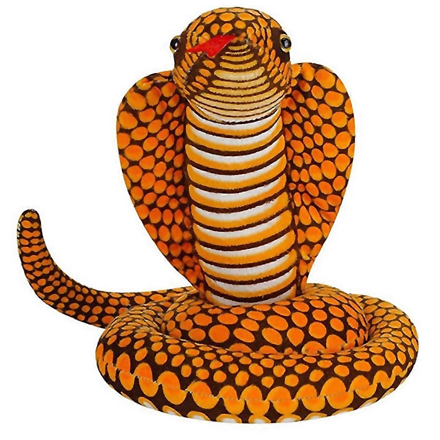 For Stuffed Python Cobra Doll Prank Prop Decoration Gift Yellow
