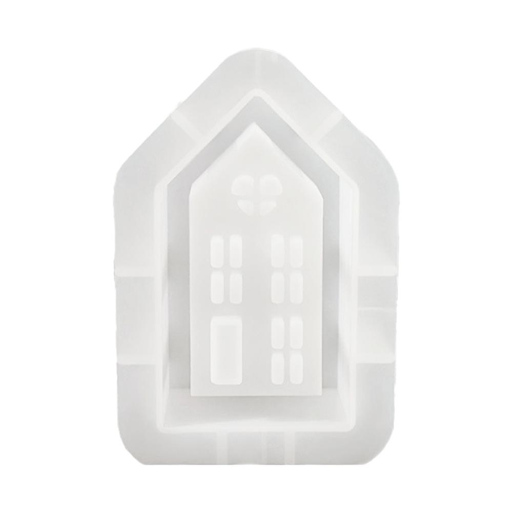 House Candle Holder Silicone Mold S