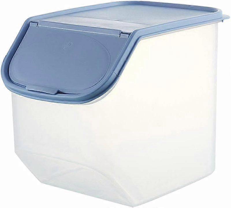 Blue Visibility Food Container For Multipurpose Storage Kitchen Rice Grain Container Kitchen Box