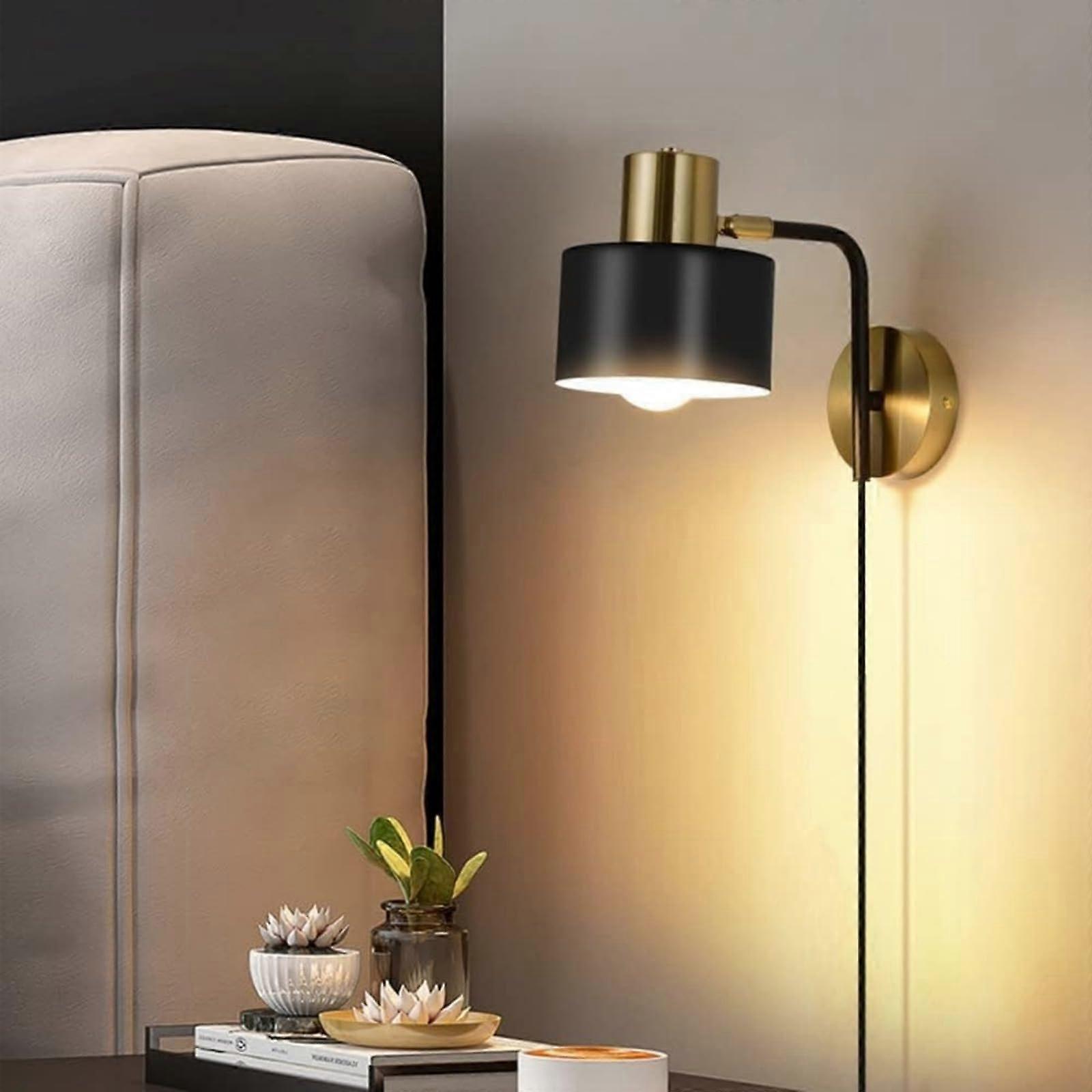 Adjustable Modern Wall Lamp With Switch Mountable Reading Light For Bedrooms And Living Rooms - Contemporary Design
