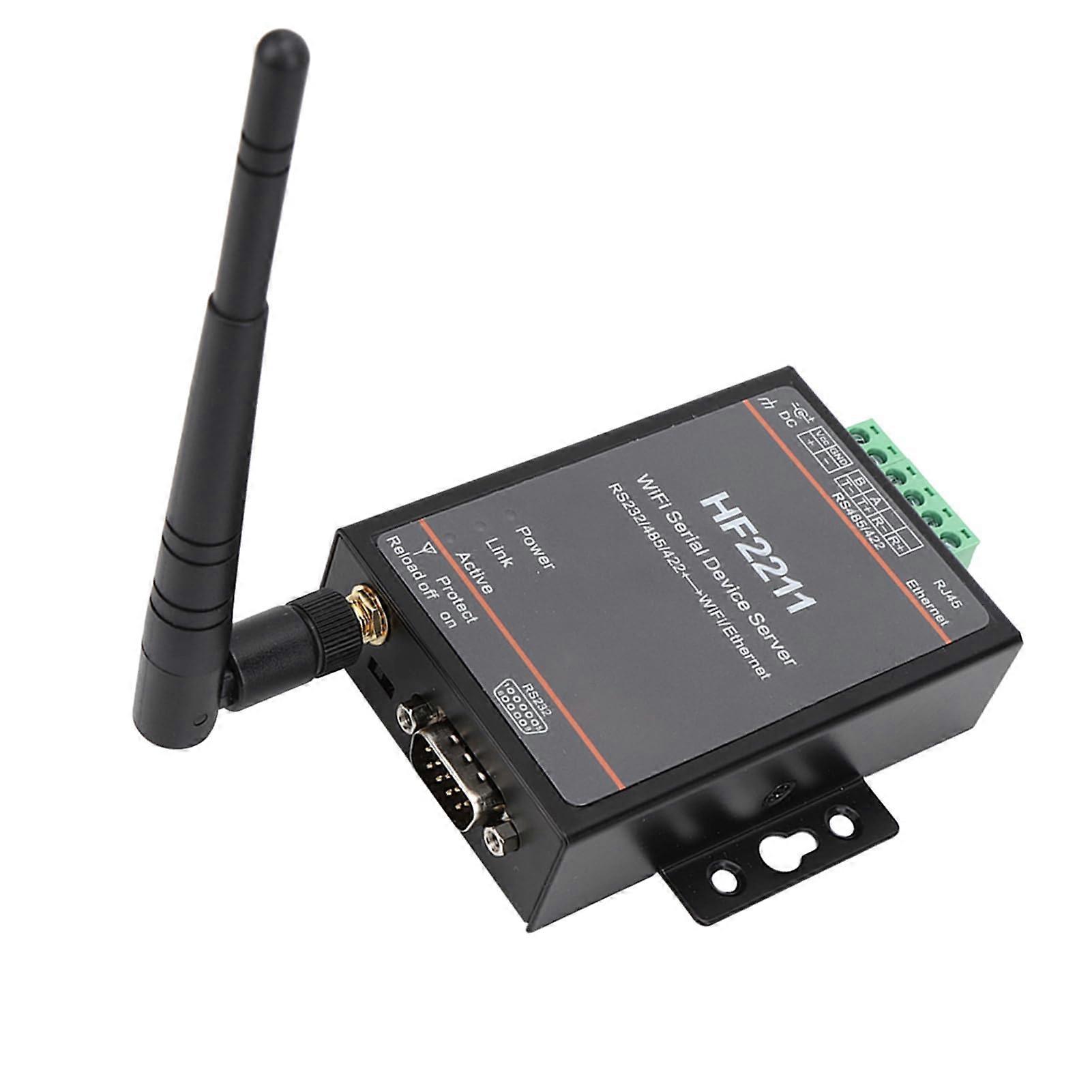 HF2211 Serial Server RS232/485/422 To WiFi Ethernet DTU 536VDC Input