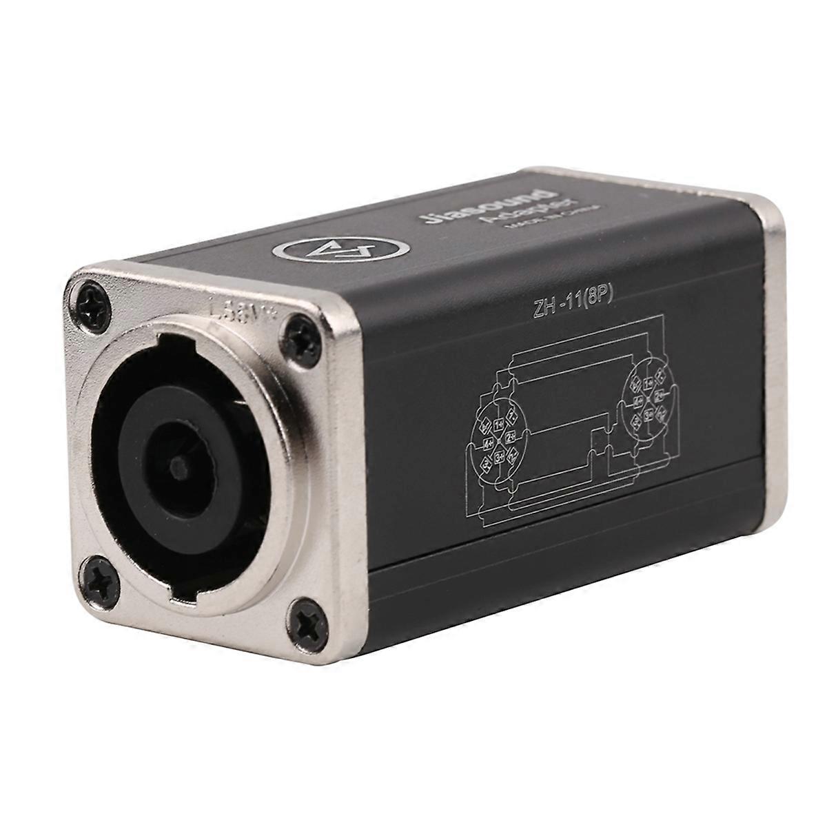  Audio Plug Coupler LED Power Con AC Coupler Black and Silver