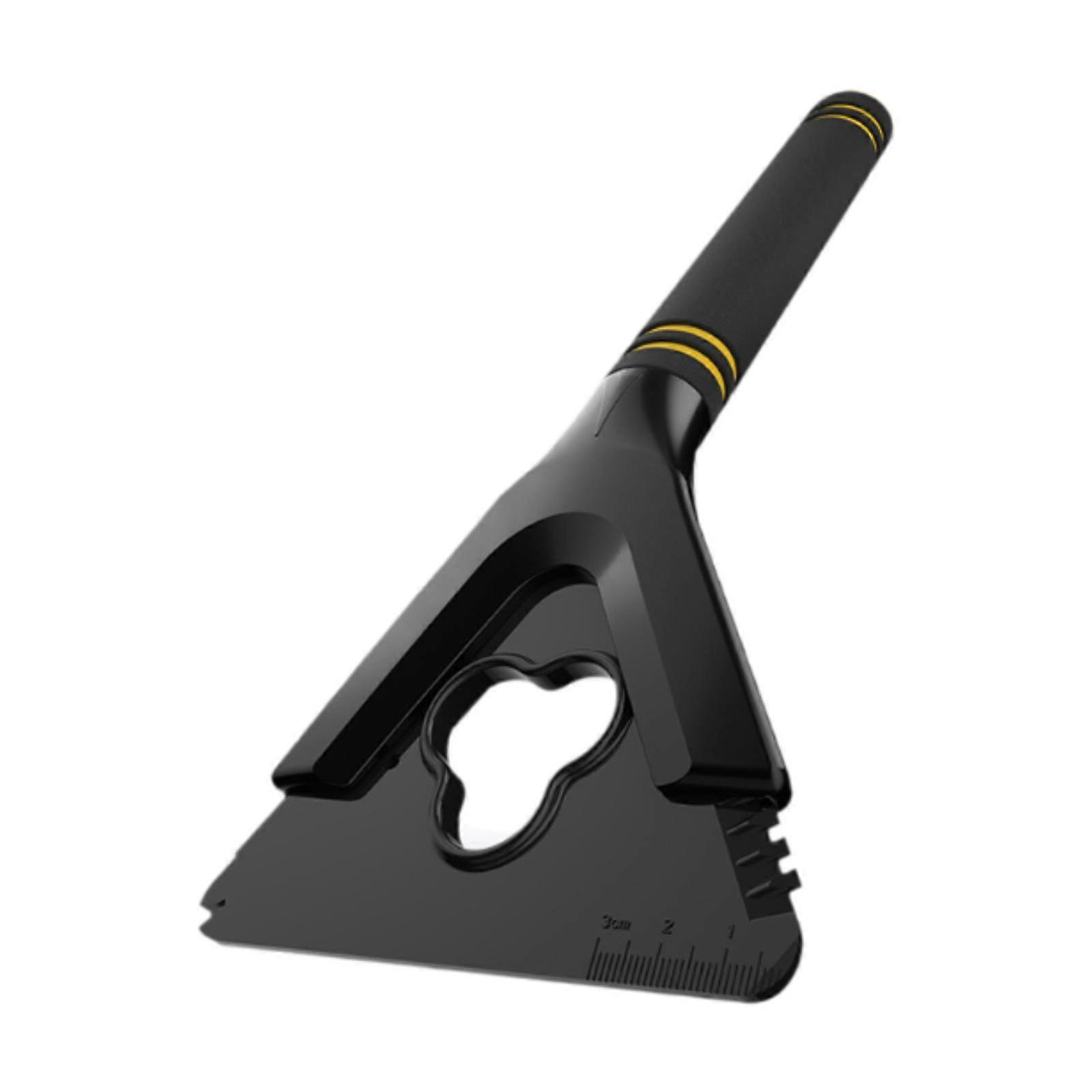 Car Ice Scraper Portable Accessory for Trucks Window Windshield Black and yellow