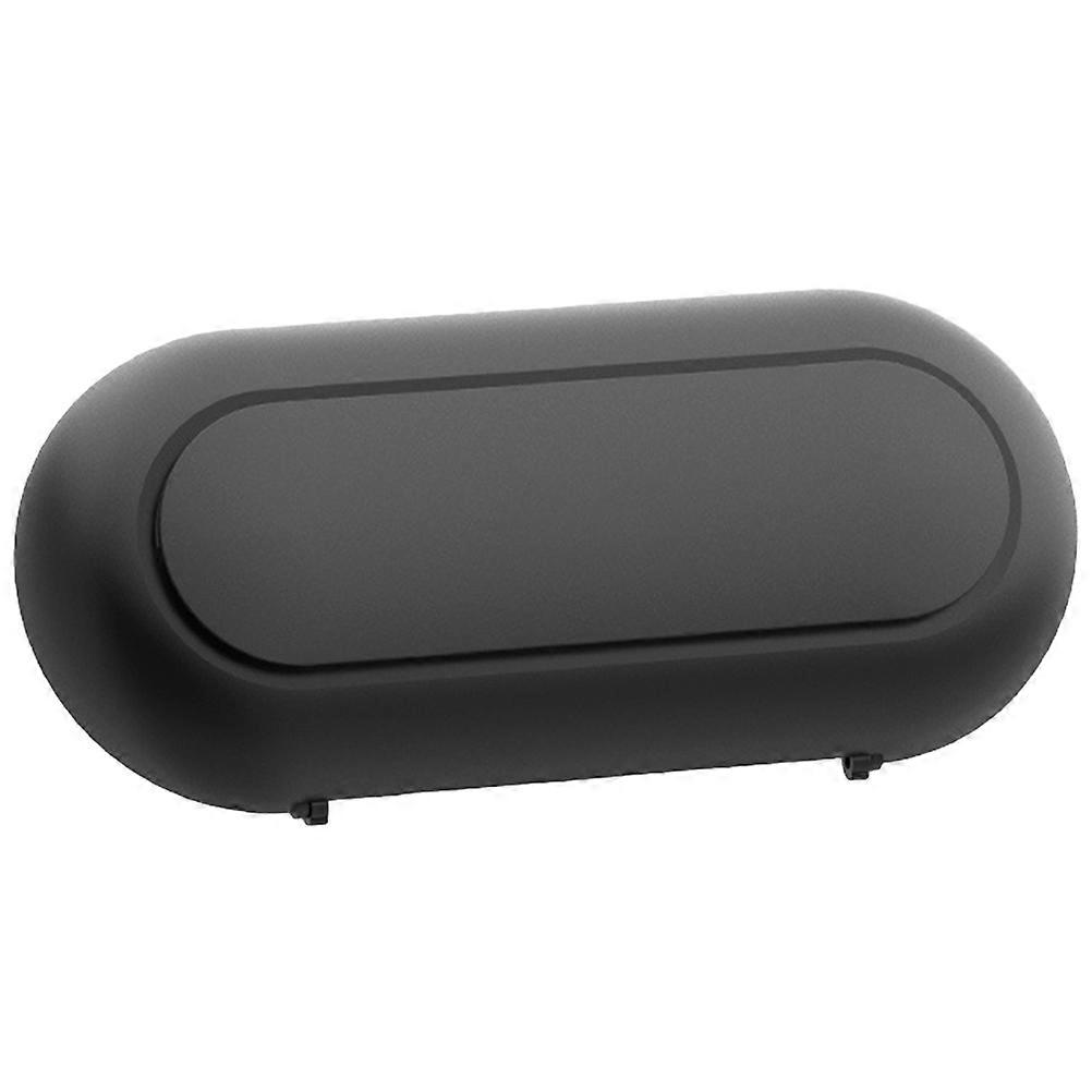 Auto Visor Sunglass Holder Car Glasses Case Universal Accessories Black Simple Design One-handed Operation 1Set