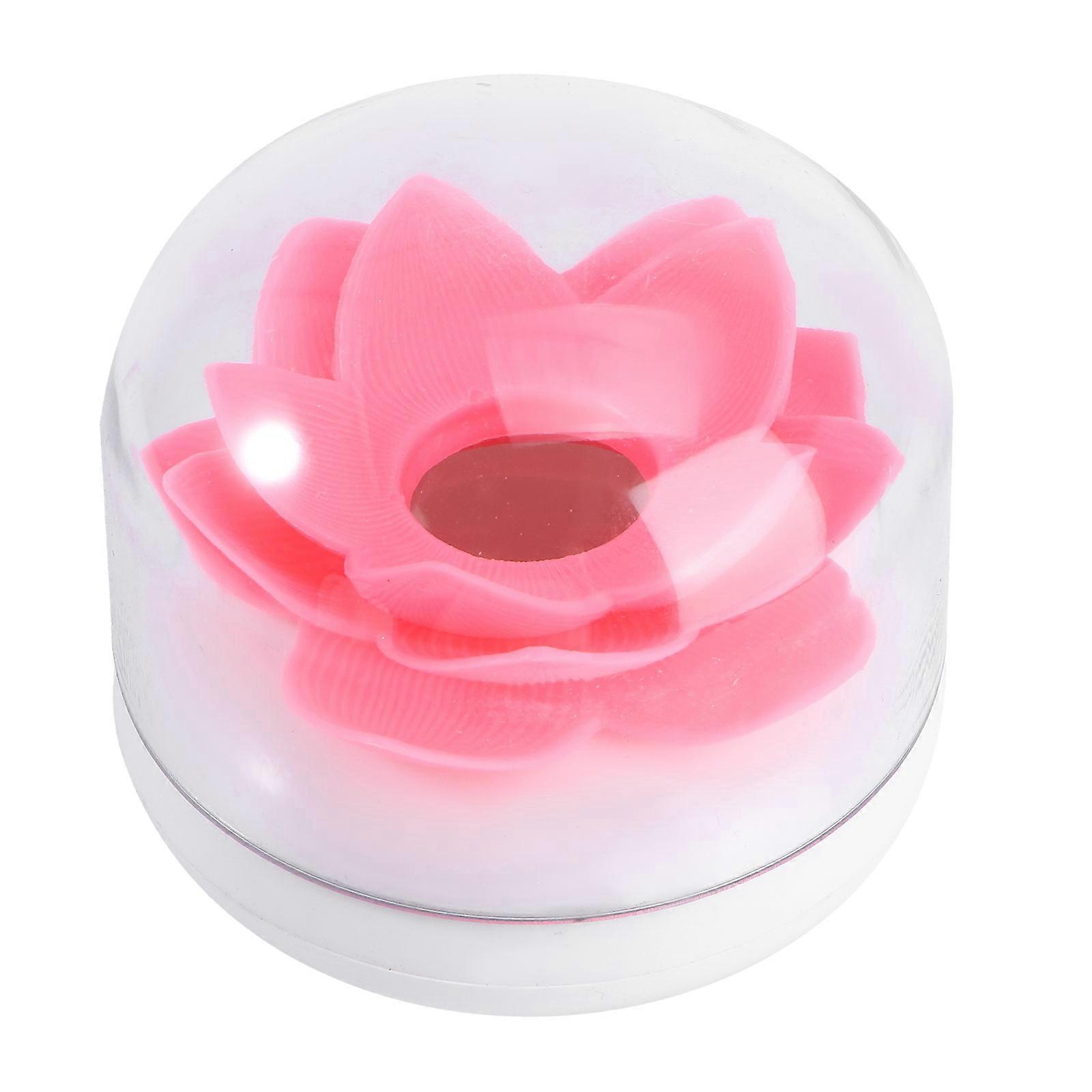 Swab Holder Lotus Shape for Storage 3Pcs Pink Toothpick Organizer