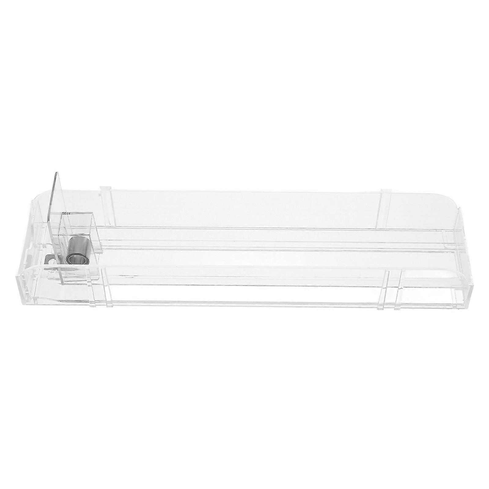 Automatic Shelf Organizer For Convenience Store Beverages 3Pcs Dual Sided Cold Drink Pusher Retail Display Holder 28.30X7.30X6.50CM Transparent