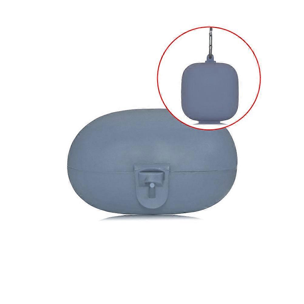 Wireless Headset Protector Creative Headphone Protection Box Grey Square Travel Storage 1Pcs