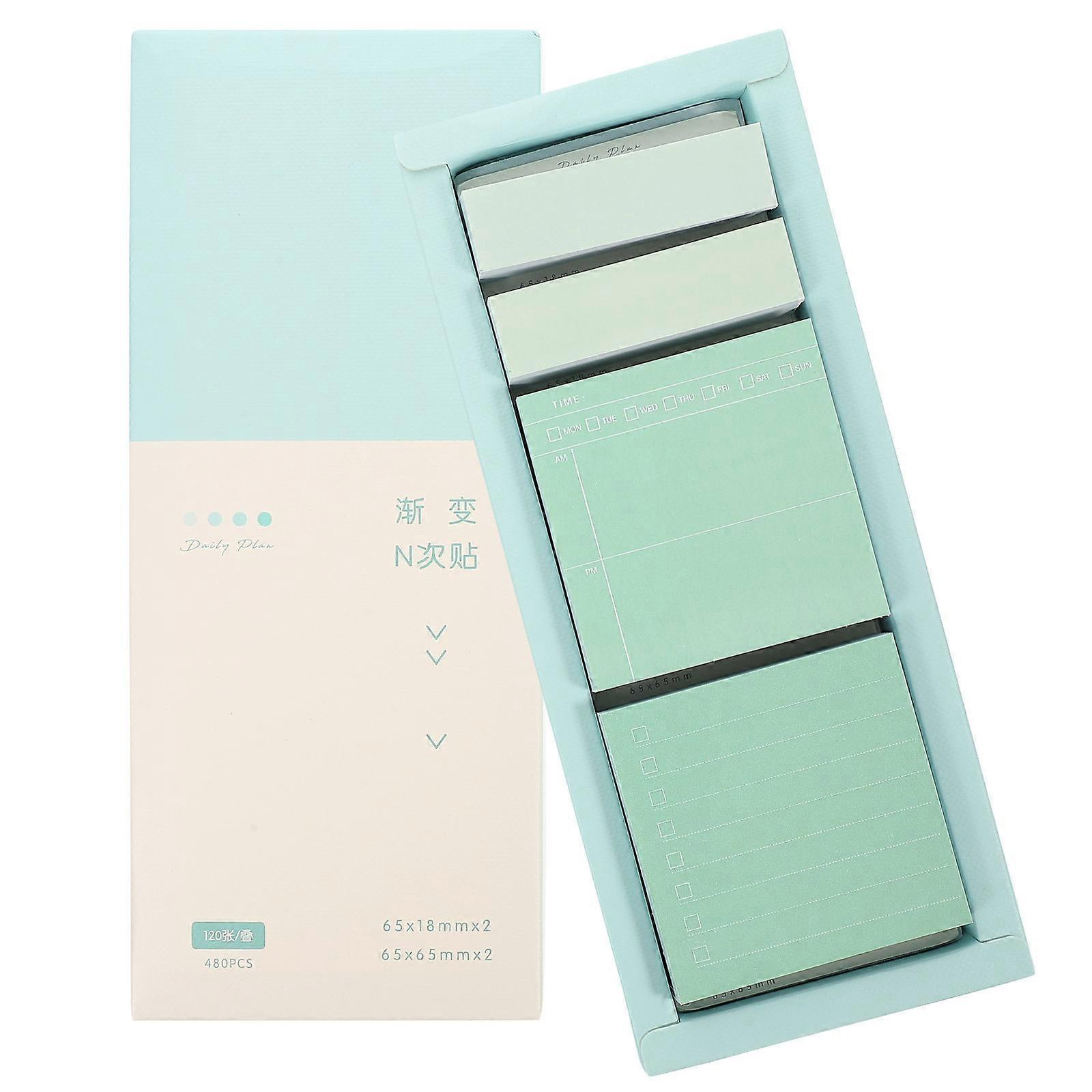 Self-Adhesive Sticky Tabs Memo Stickers 3Pcs For Note Taking And Study Needs In Simple Design Of Blue Color