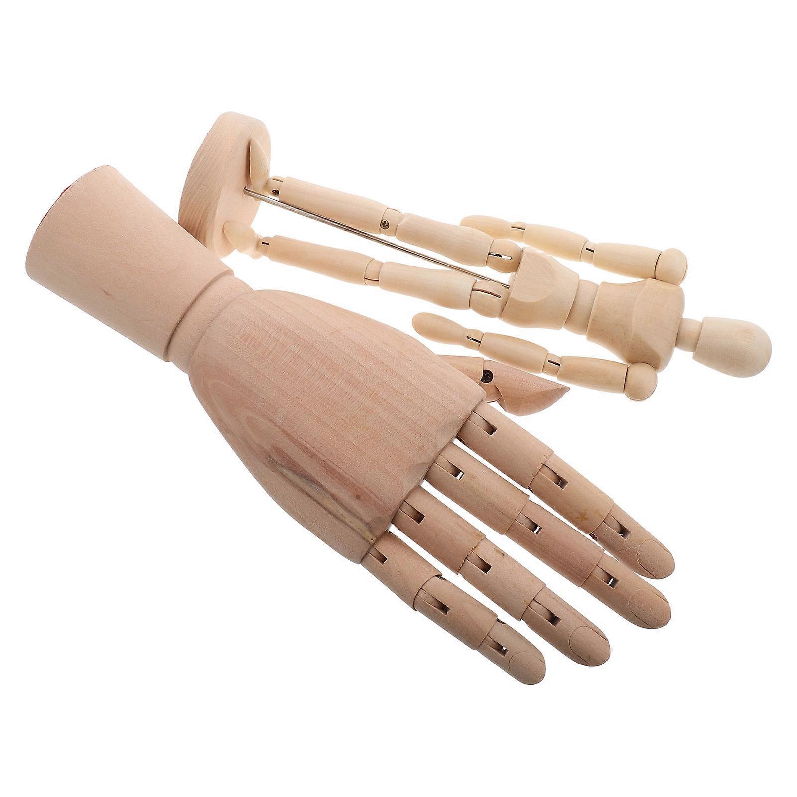 Drawing Figure Model for Artists with 8Pcs Adjustable Wooden Mannequins