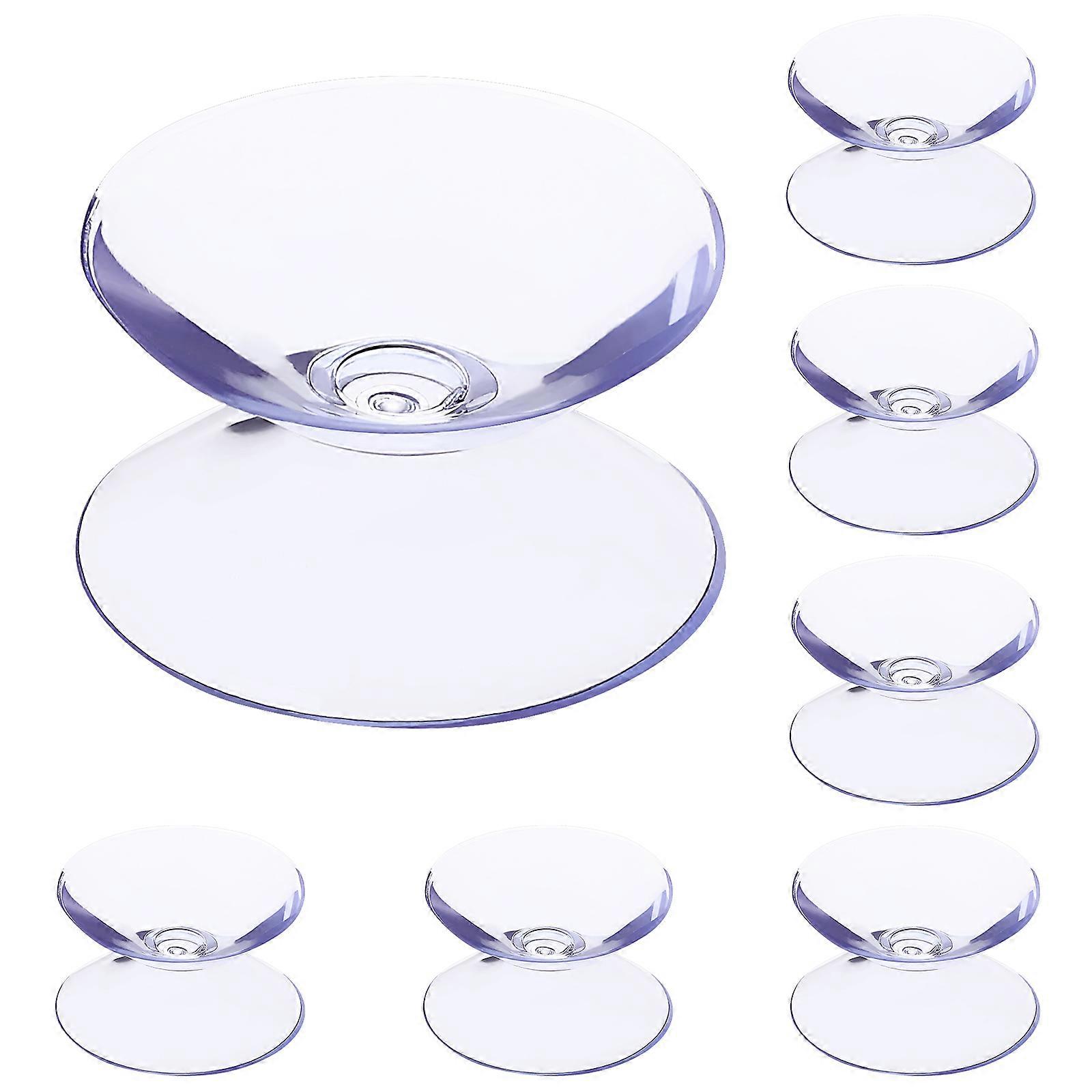 Clear Spacer Double Sided Suction Cups for Glass Table Tops 24Pcs Silicone Pads