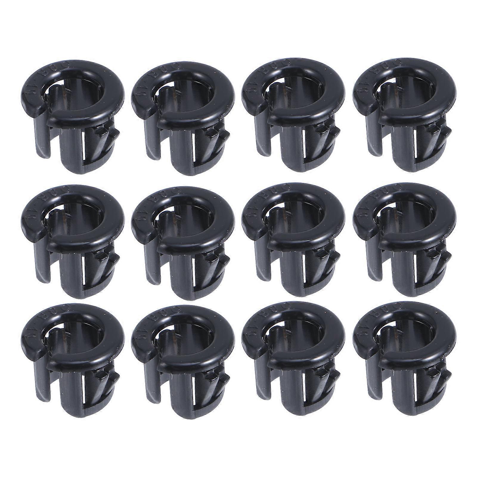 Nylon Protective Grommet for Cable Safety 300Pcs Black Snap Lock
