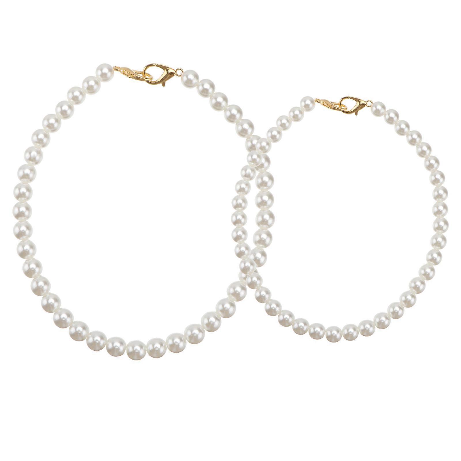 Bag Chain Pearl Strap Replacement for 6Pcs Classic Handbag Accessory