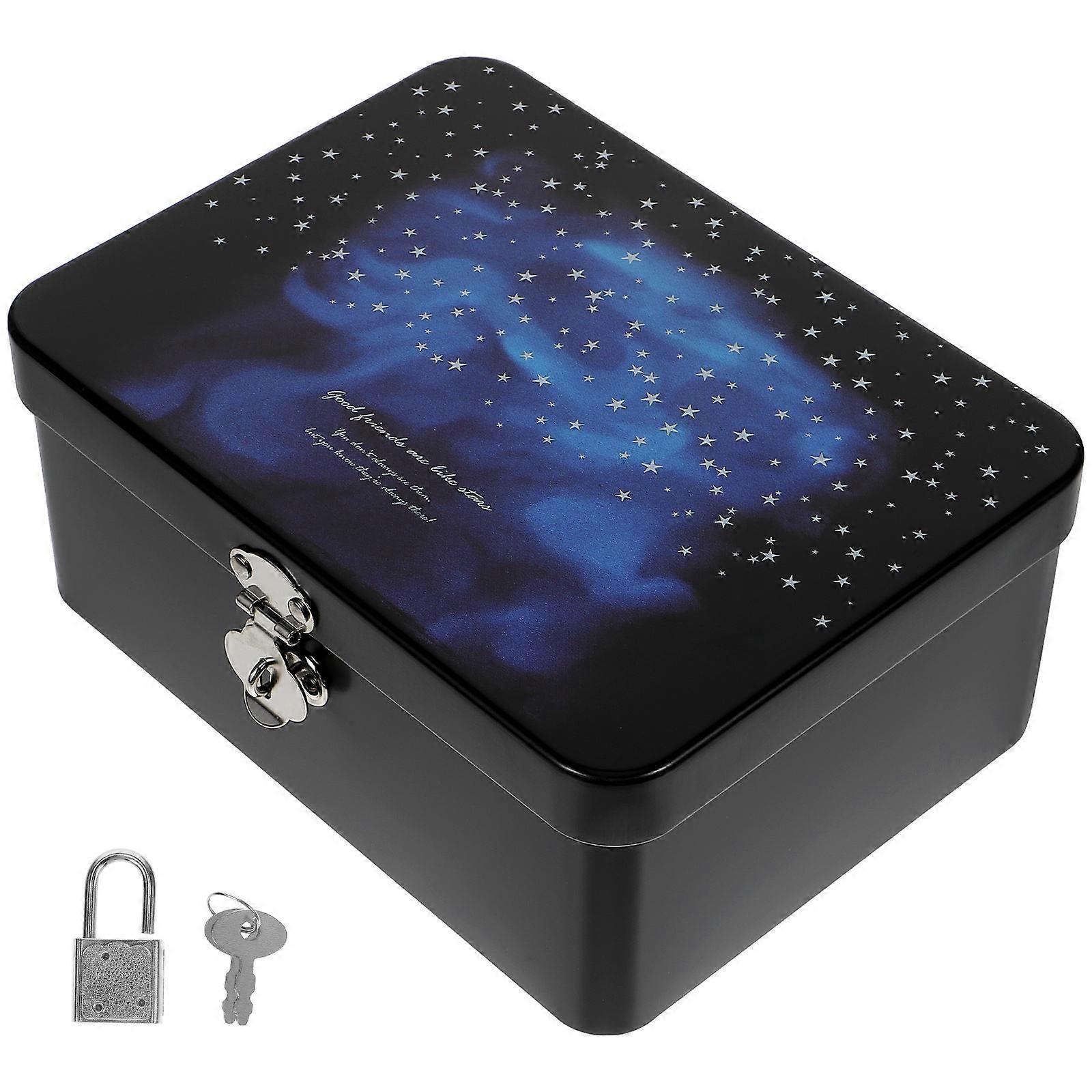 Trinkets Storage Box With Lock Feature For Small Items Organization Assorted Color 5Pcs