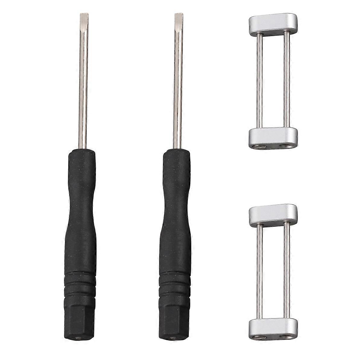 Watch Strap Connecting Ring for Watch 3Sets Silver with Assembly Tool