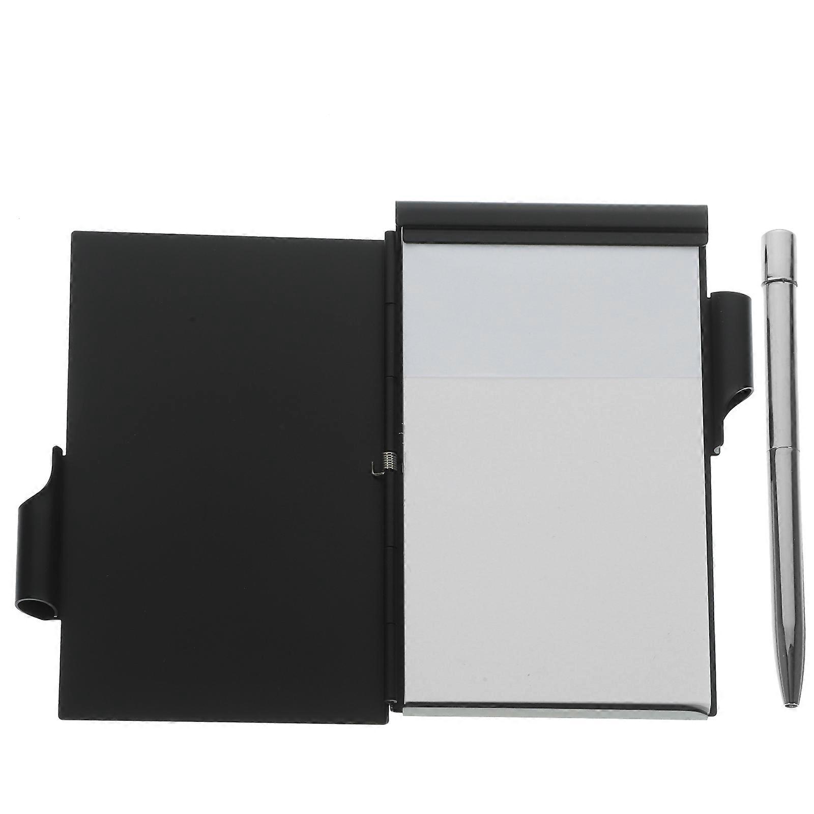 Small Notebook Metal Note Case Suitable For Students Quick Notes Rectangular Shape 1Set