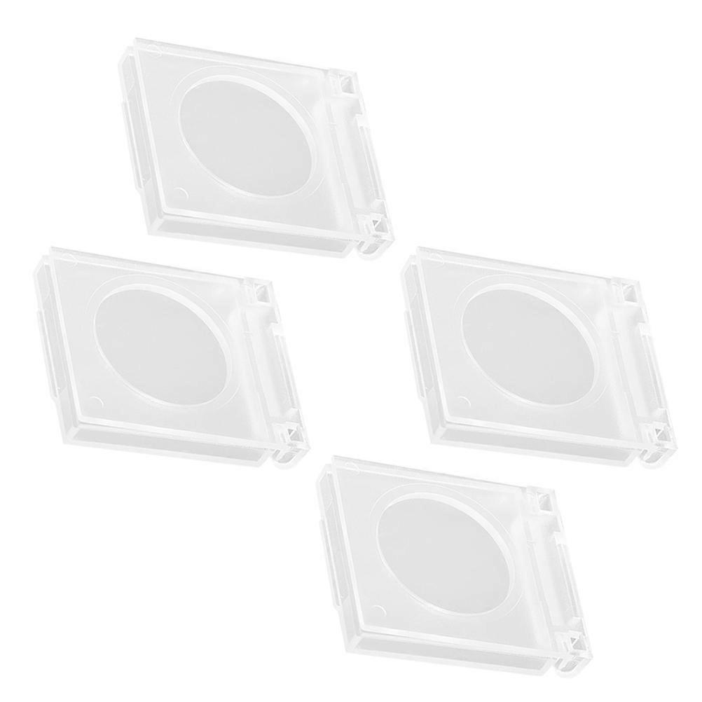 Plastic Button Cover Transparent Wear-Resistant Protector for Protection 16Pcs