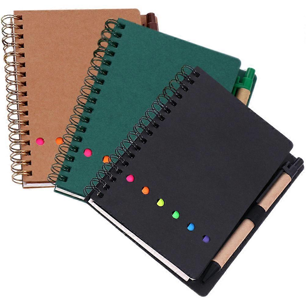 Conference Notepad Sticky Notebook for Writing 6Pcs Assorted Color Daily Planner