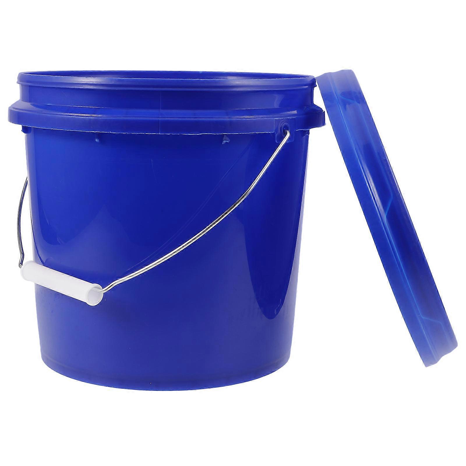 Airtight Plastic Pail Bucket With Handle For Home Use 5L Sealable 1Pcs