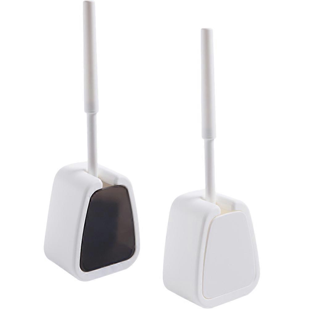 Bathroom Cleaner Brush Long Handle Design For Office Use Assorted Color Cleaning 2Pcs