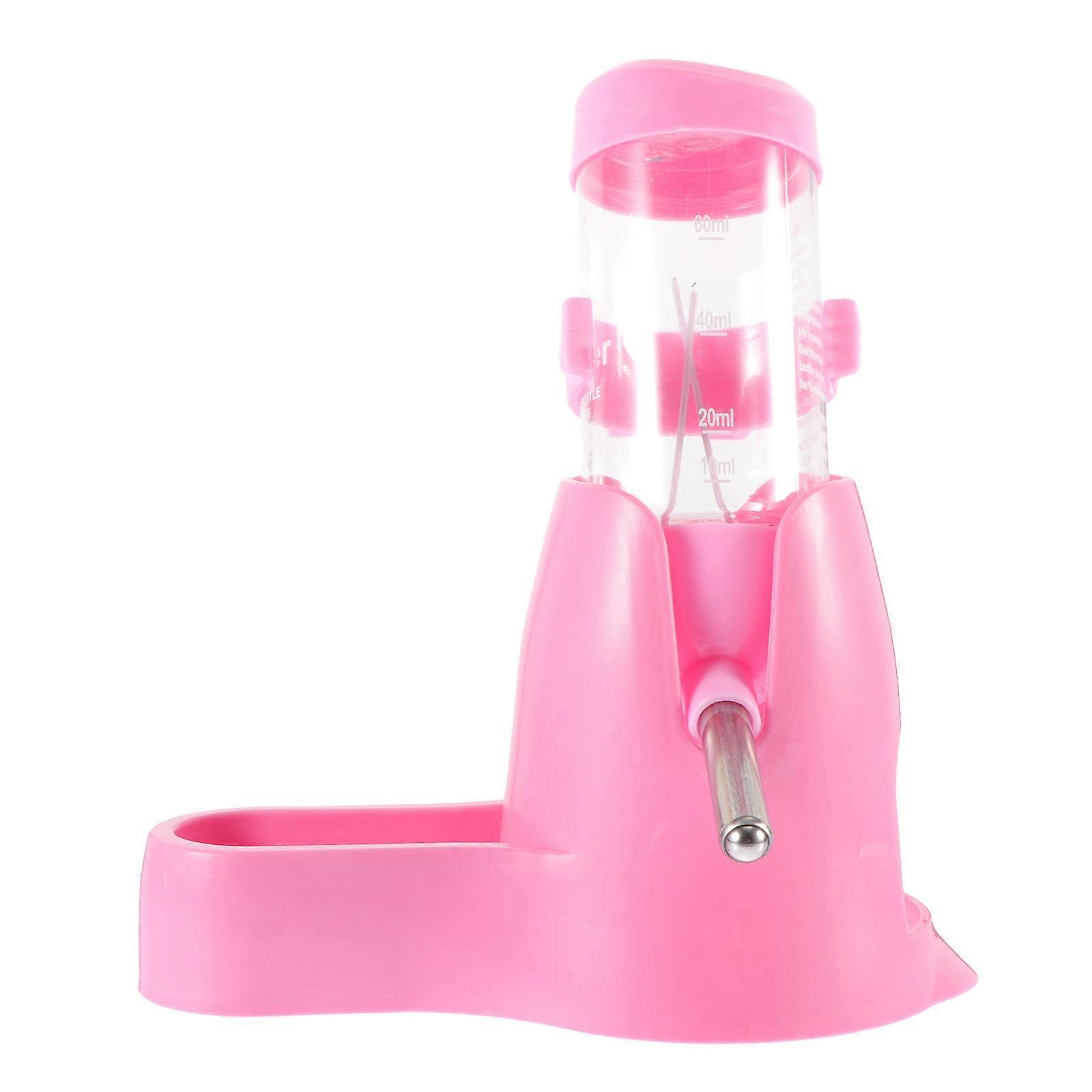 Small Pet Hamster Water Bottle Water Feeder Kettle Multi-Function 1Set Pink