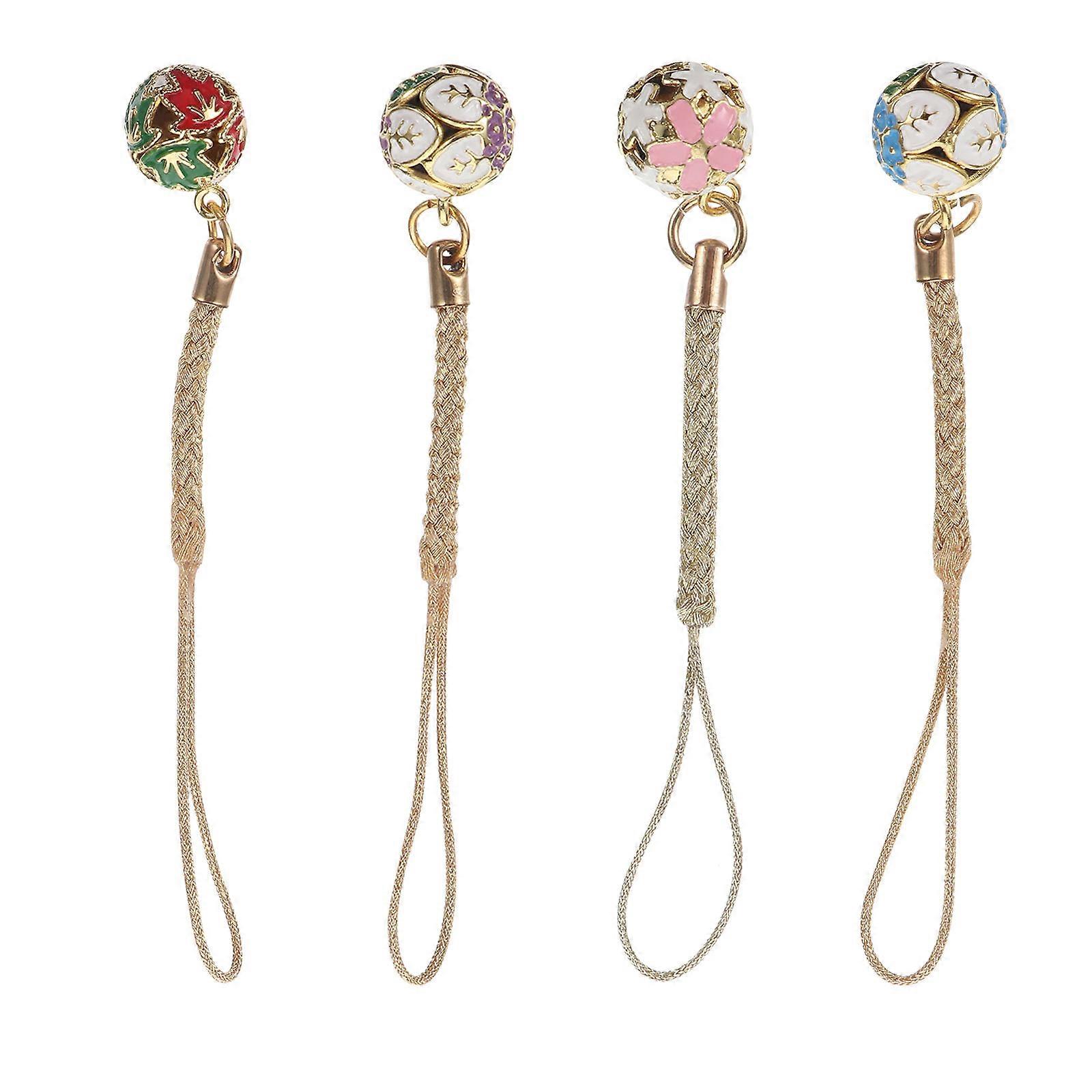 Adorable Flower Bells Crafted Hangings for DIY Use 12Pcs Assorted Color