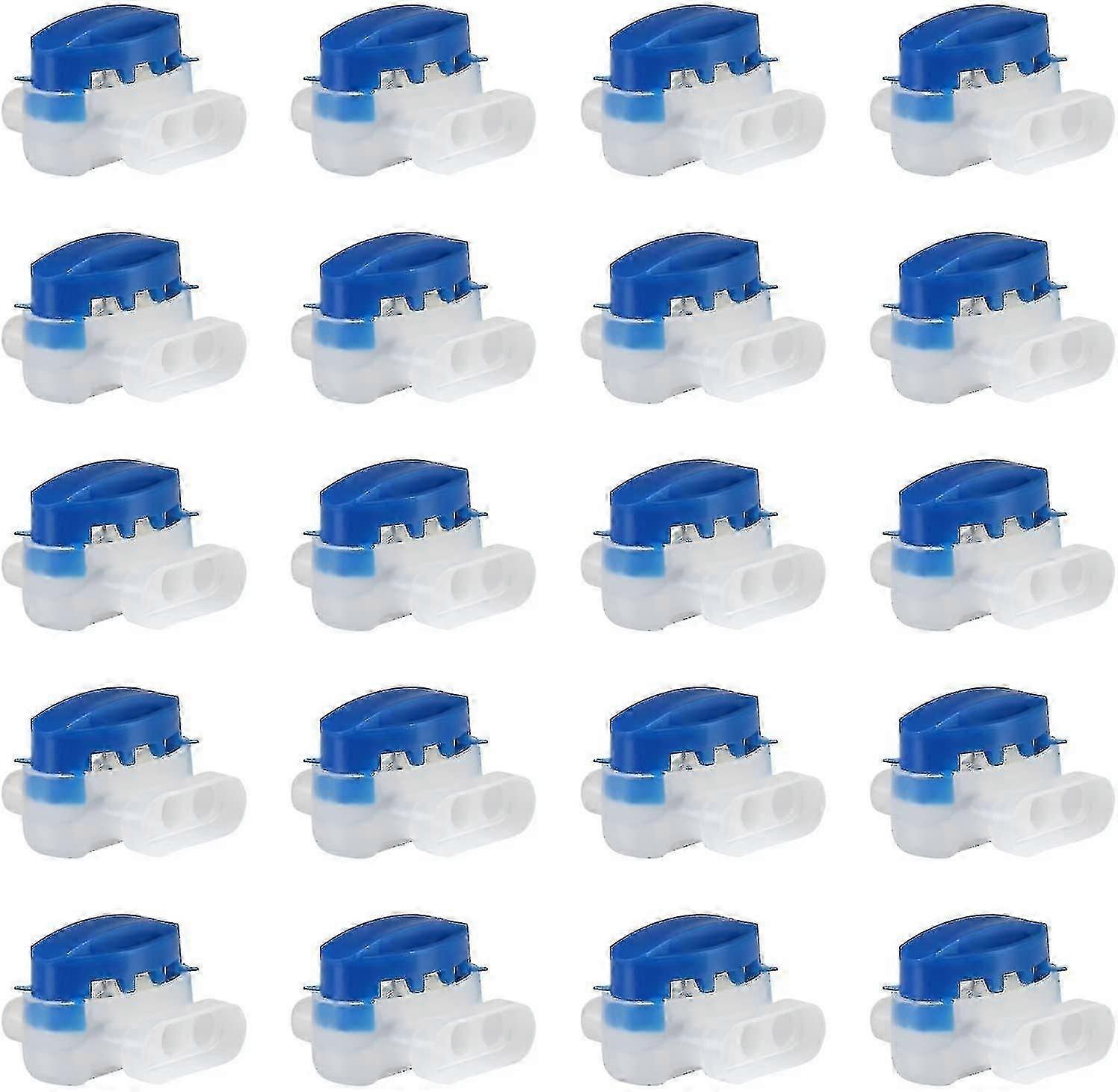 Resin Filled Cable Connectors For Automower Robot Lawnmower(20 pcs, blue)