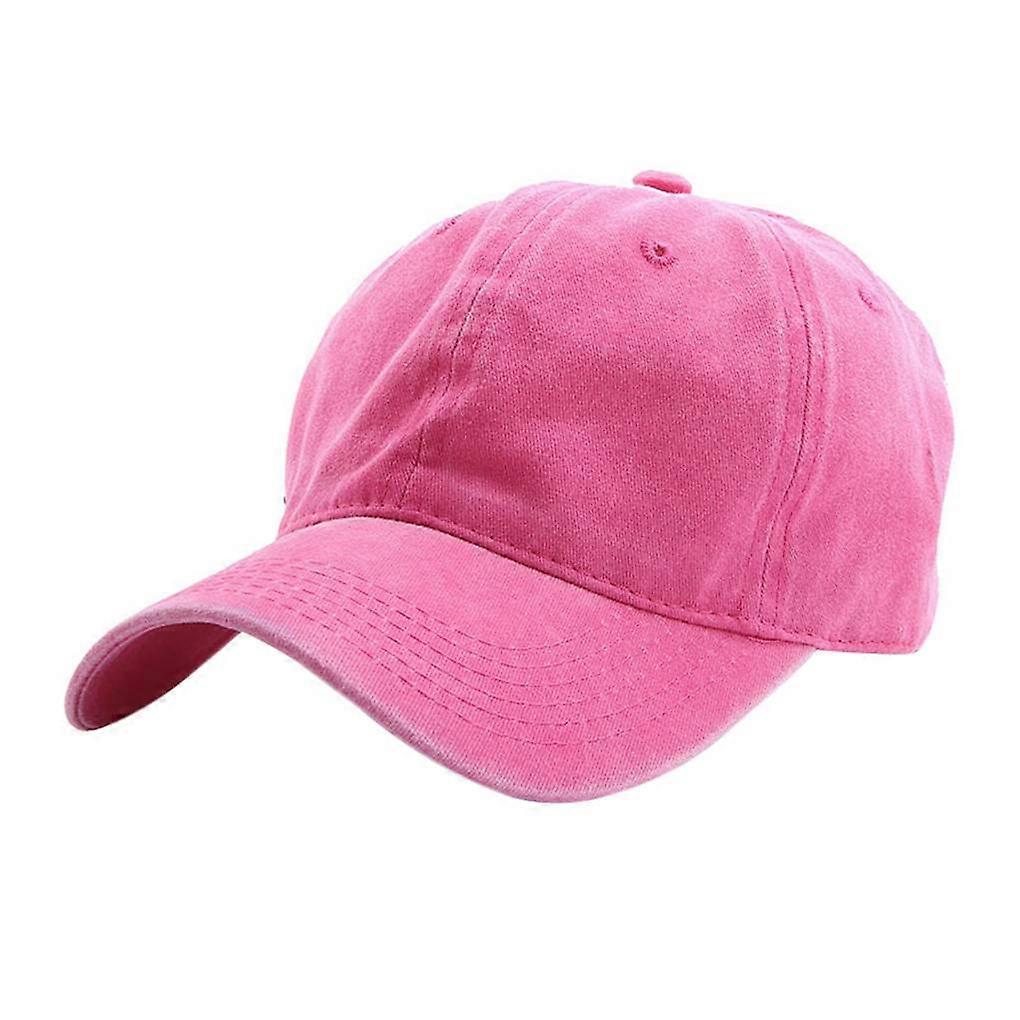Spring Washed Cotton Lovers Baseball Cap Women Casual Cap Men Adjustable Breathable Solid Hats