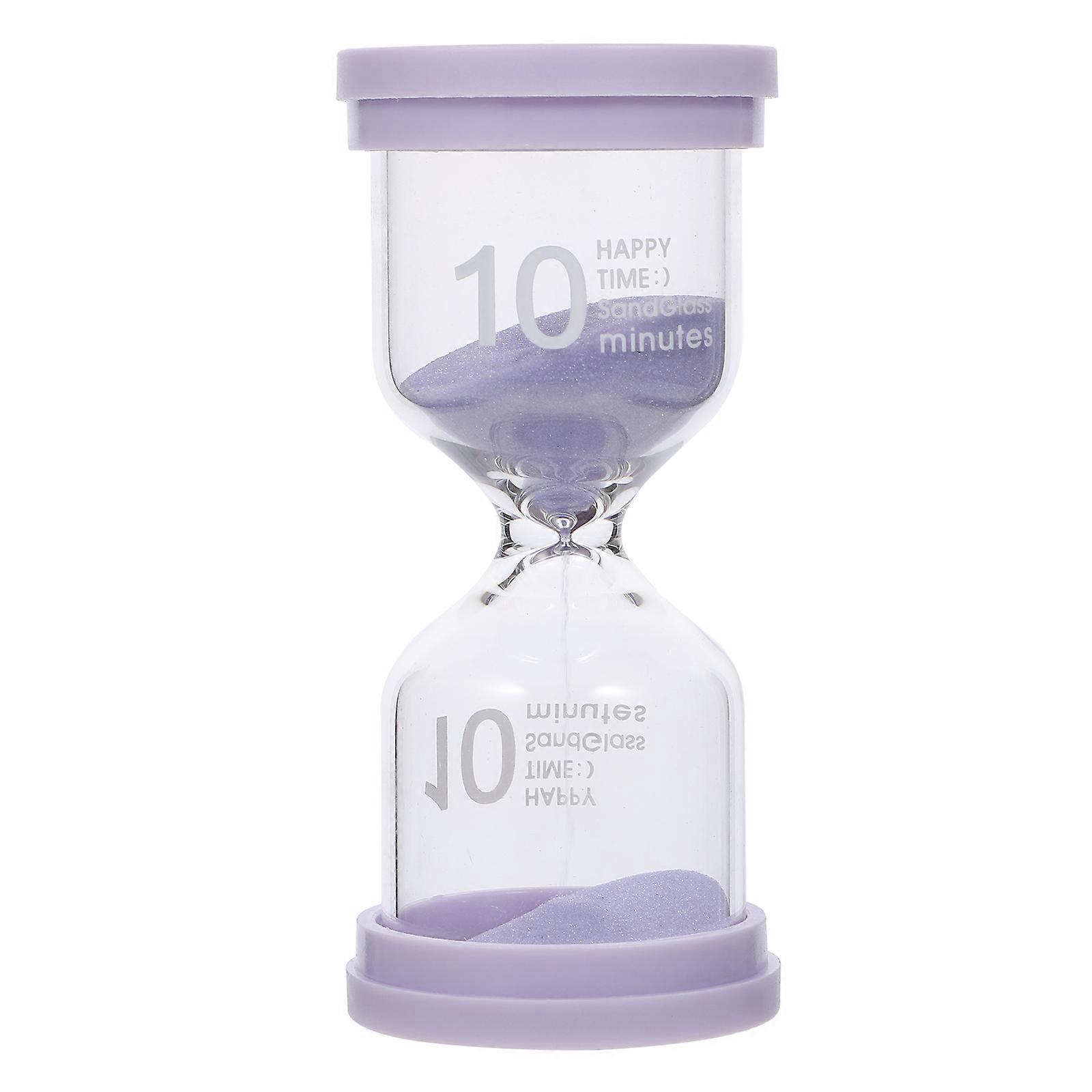 Desktop Hourglass Sand Timer for Home Use 4Pcs Violet Sandglass Ornament