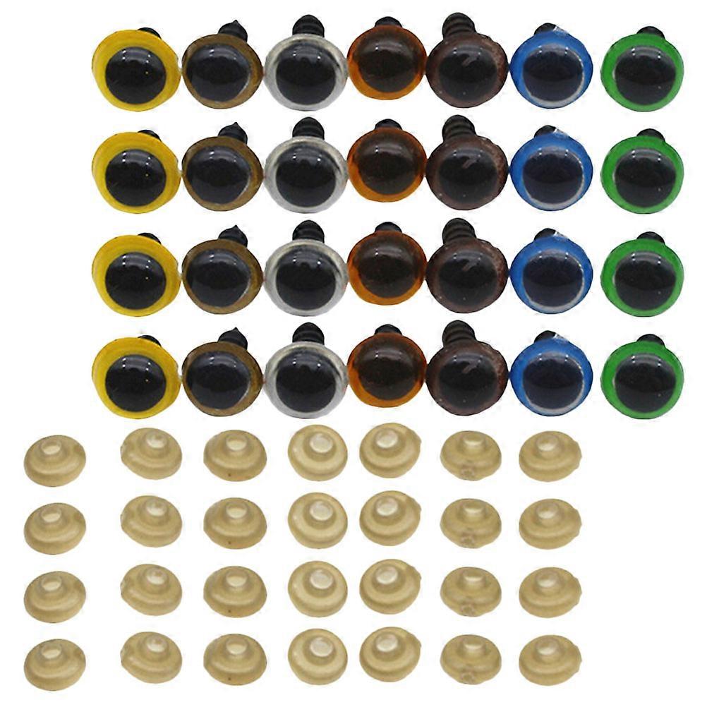 4Sets Decorative Doll Eyes for DIY Creative Toy Eyes Assorted Color Plastic