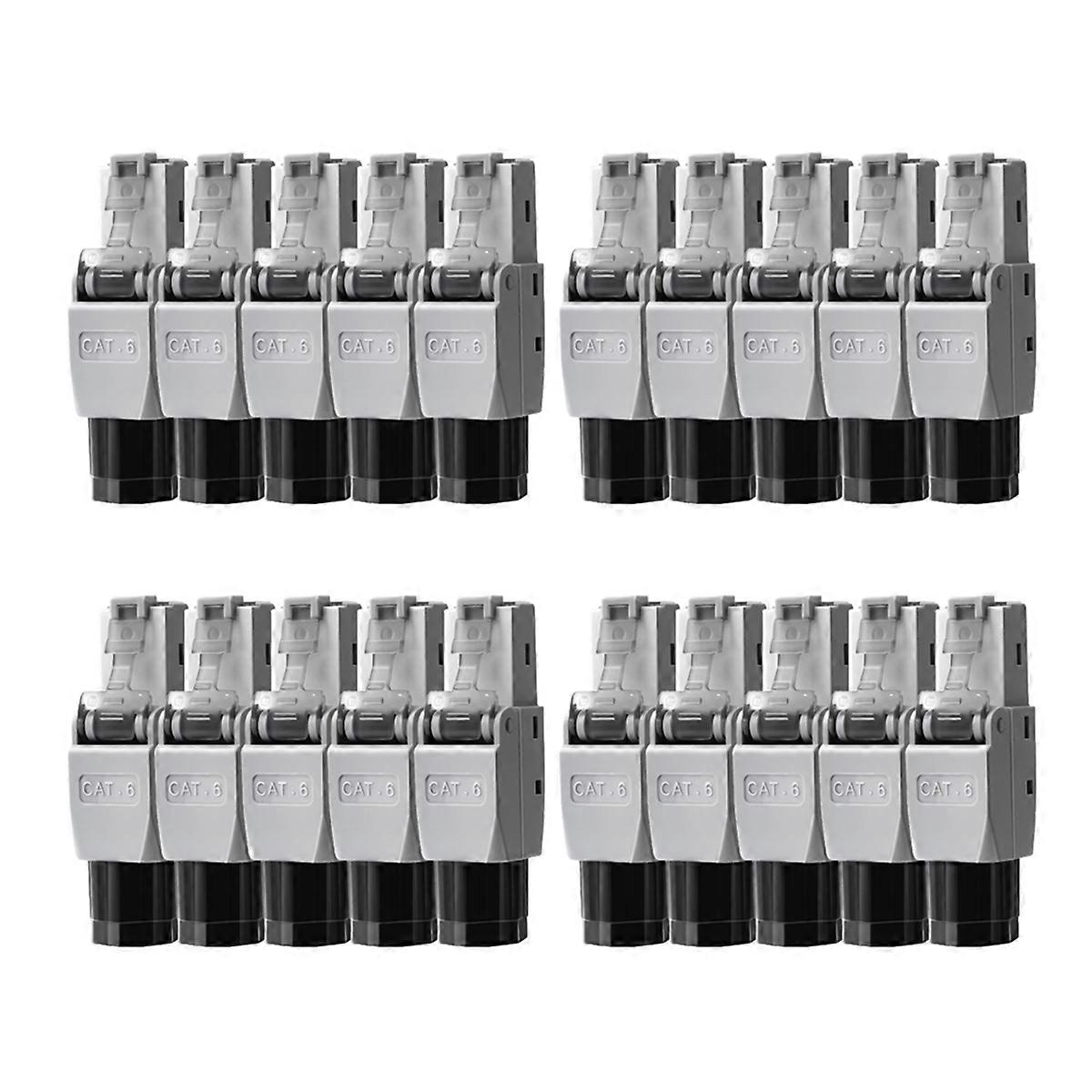 RJ45 Connector Tool-Free CAT6 Field Termination Plug 