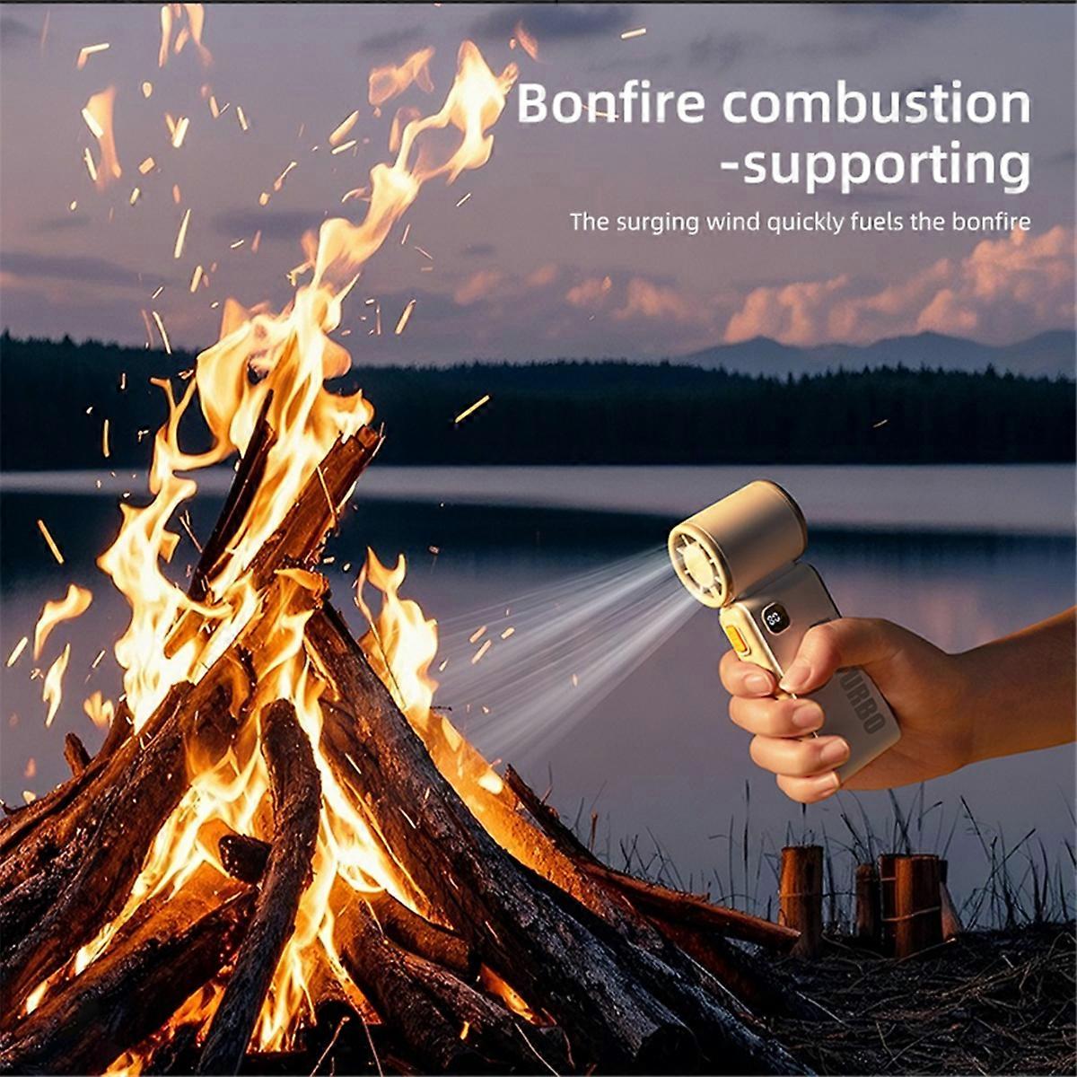 Mini Handheld Violent Fan Usb Charging Outdoor Battery 