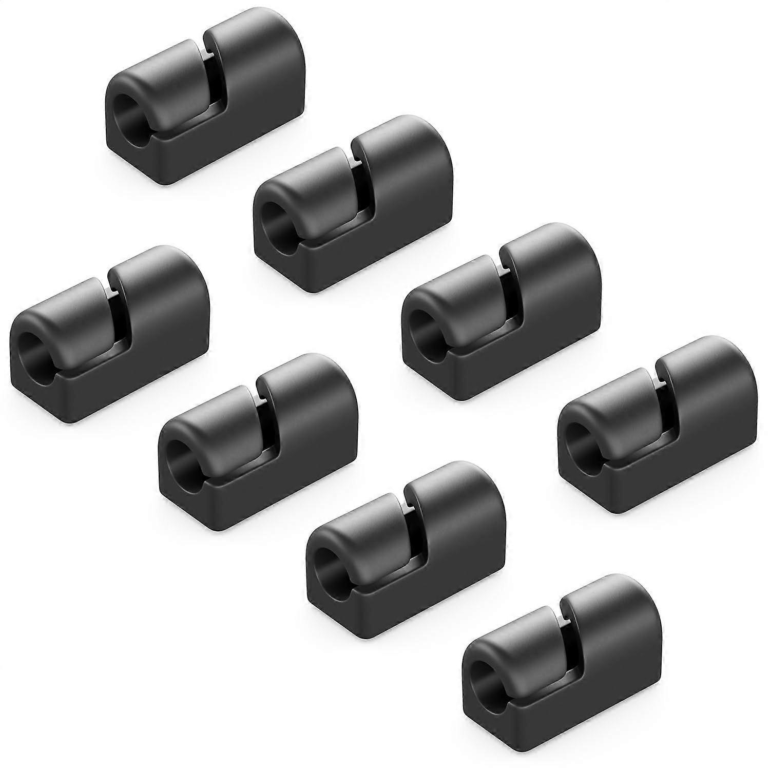 Black Cable Holder Pack Self-Adhesive Cable Clips Cable Management Cable Clips Cable Guide Cable Organizer Cable Tie Cable Fixing Household Plug S