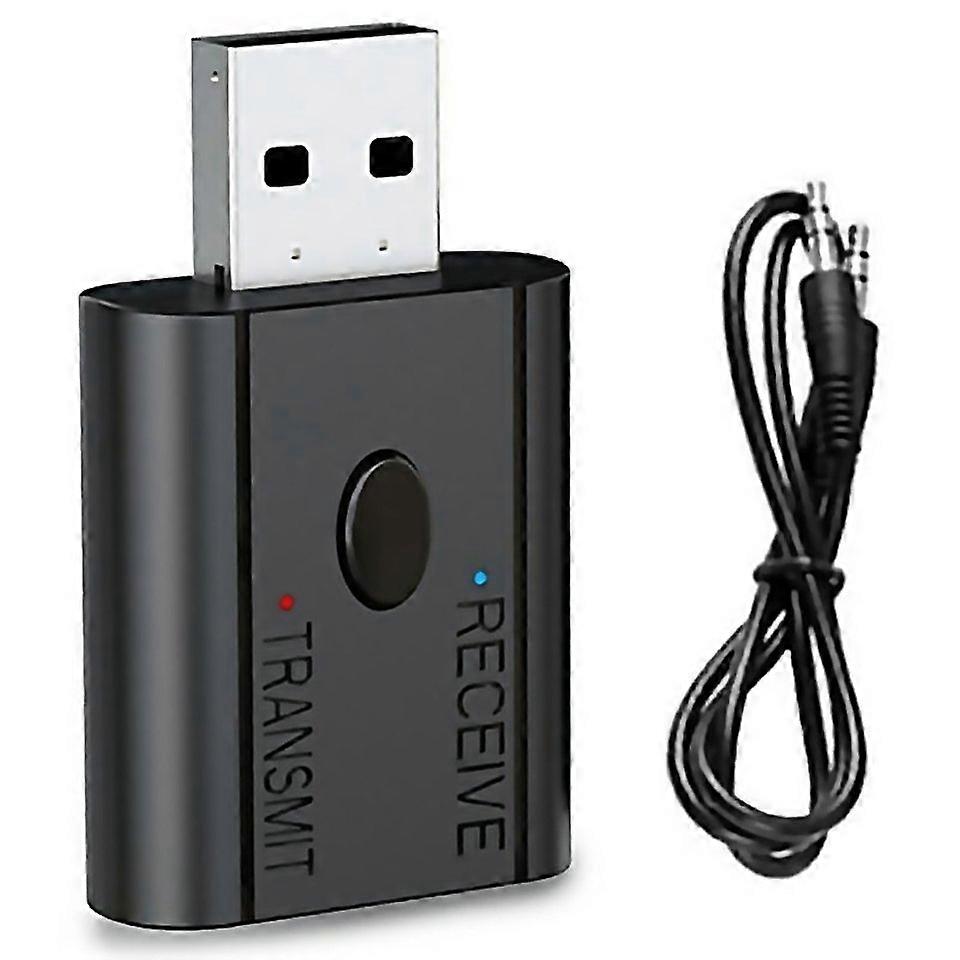 For W12 Aux Adapter Usb Dongle 2 In 1 Bluetooth 53 Car Audio Transmitter Receiver