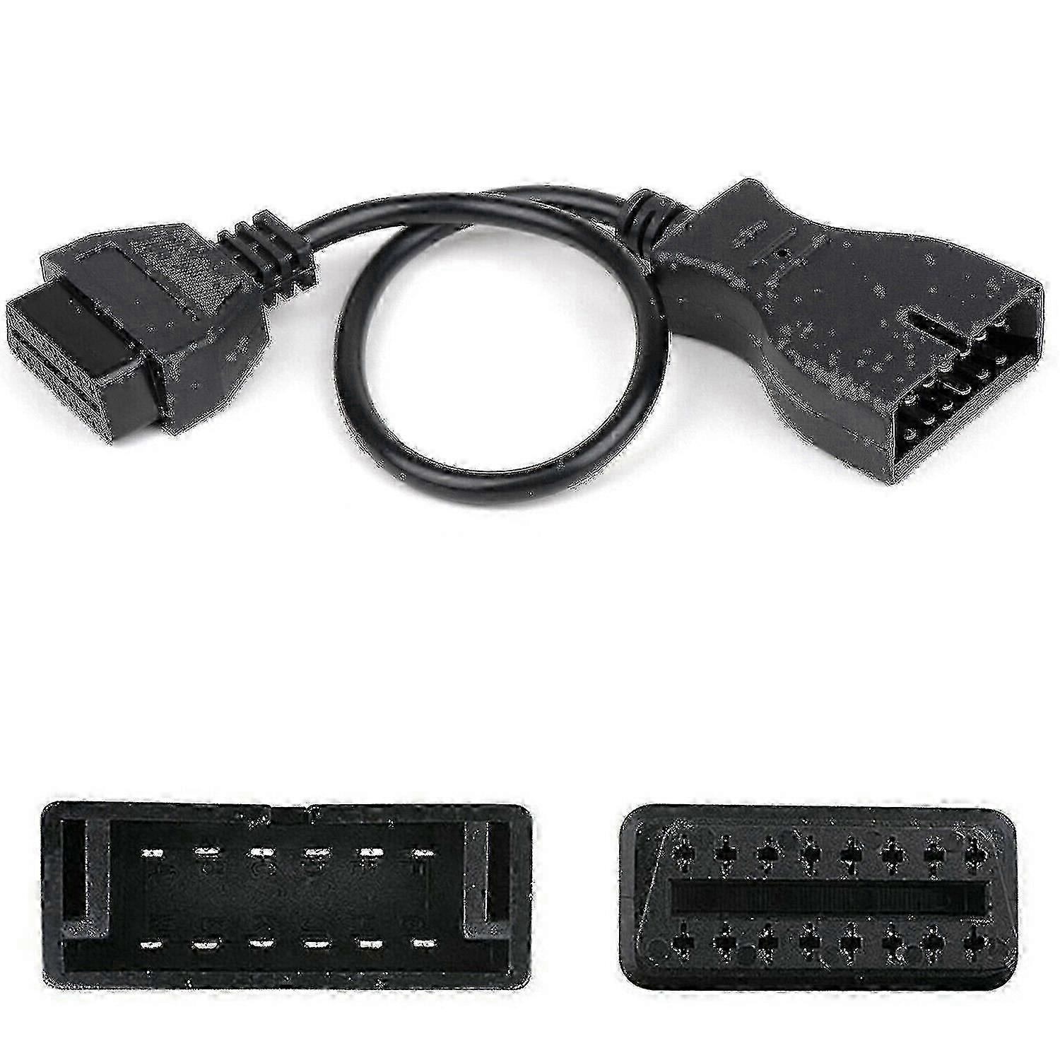 Gm 12 Pin Obd1 To 16 Pin Obd2 Convertor Adapter Cable For Diagnostic Scanner f54 25-26