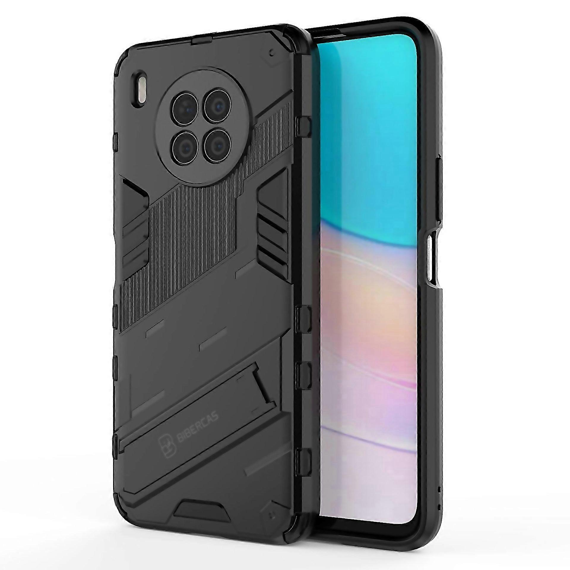 For Huawei Nova 8i Foreign Version Punk Armor 2 In 1 Pc Tpu Shockproof Case With Invisible Holder