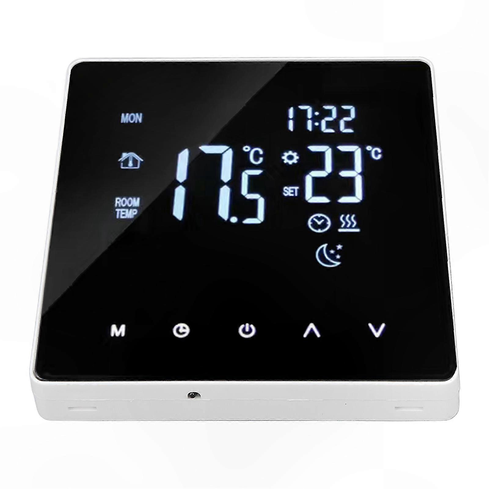 Smart WIFI Thermostat for Floor Heating, 16A 4400W, AC90-240V, Programmable Timer, 3M Sensor Cable Included