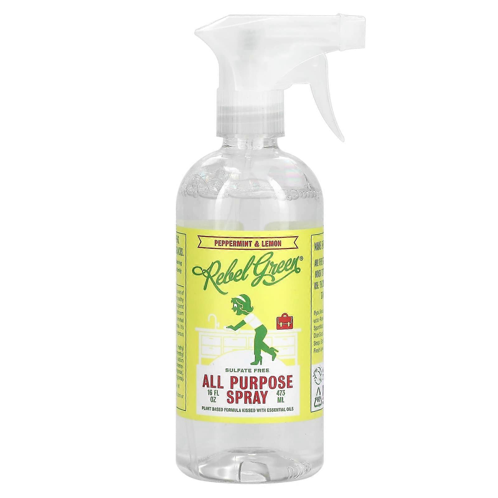 All Purpose Spray, Peppermint & Lemon, 16 fl oz (473 ml)