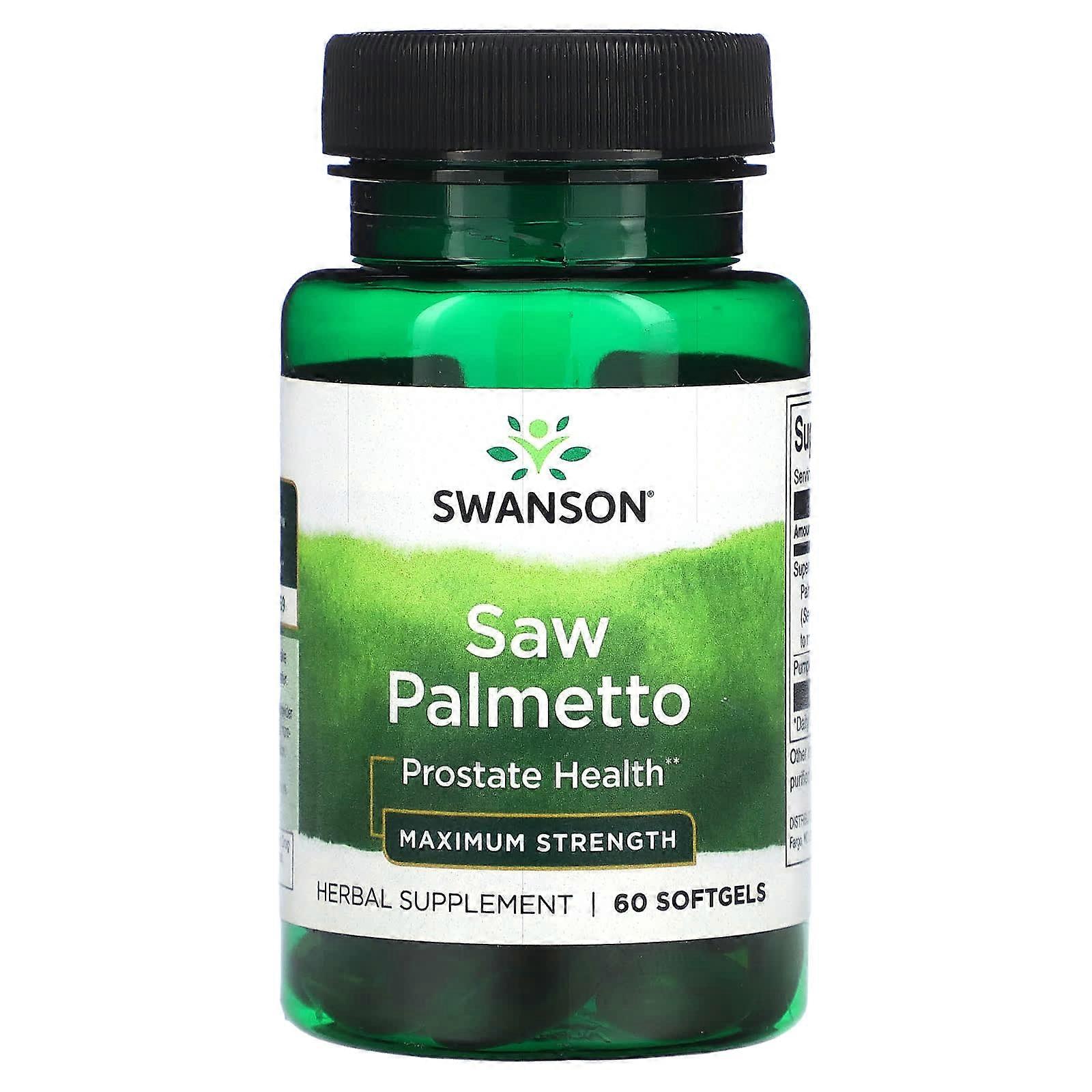 Saw Palmetto, Maximum Strength, 60 Softgels