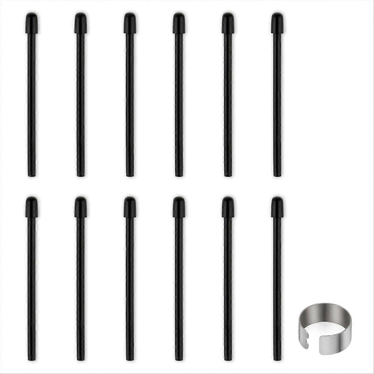 Standard Pen Nibs, 12Pcs Black Refill Pen Tips for Wacom Intuos Pro