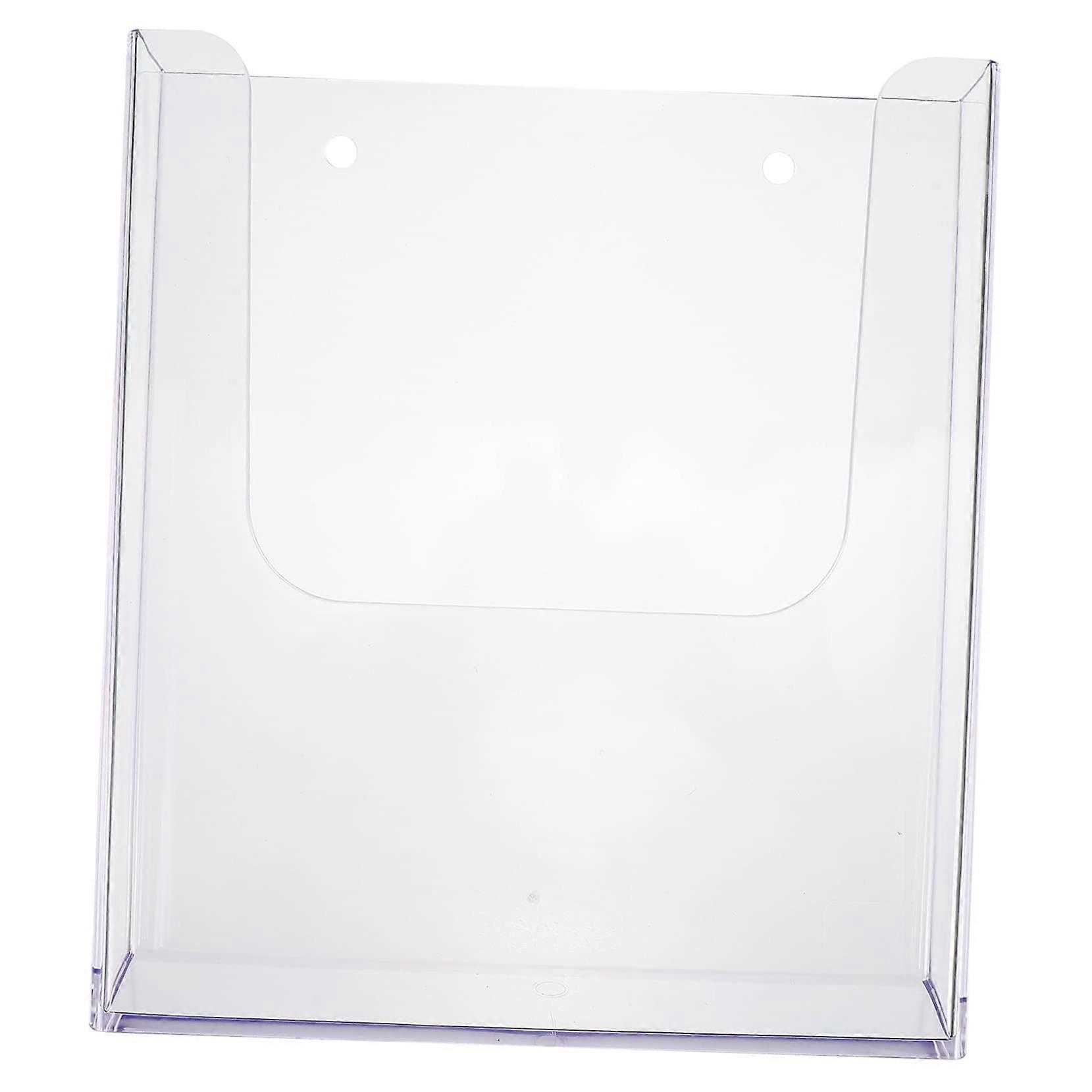 Acrylic Display Stand Wall Mounted For Documents And Books Clear Paper Holder Organizer For Home Office Study