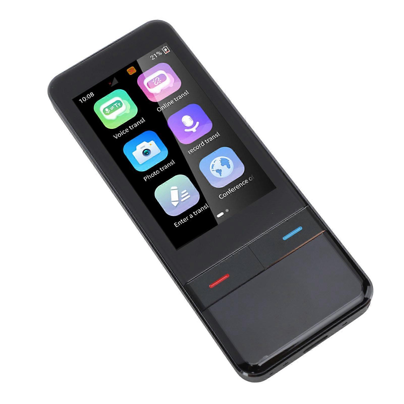 Language Translator Support 139 Languages Two Way Real Time Accurate Offline Recording Photo Voice Translation Device with HD Touchscreen for Travel 